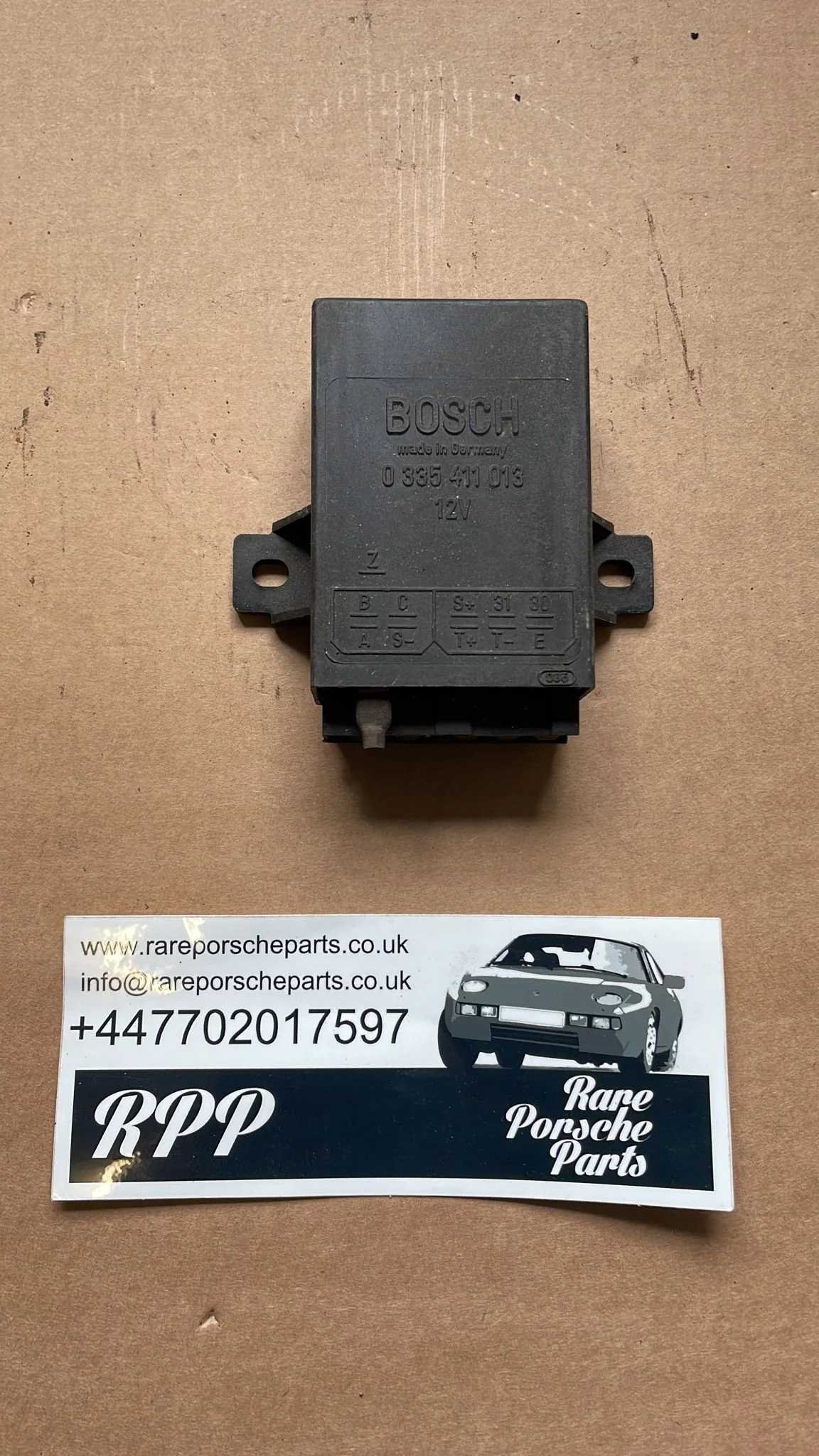 0335411013 Immobilizer 12V BOSCH Control Unit Alarm, used