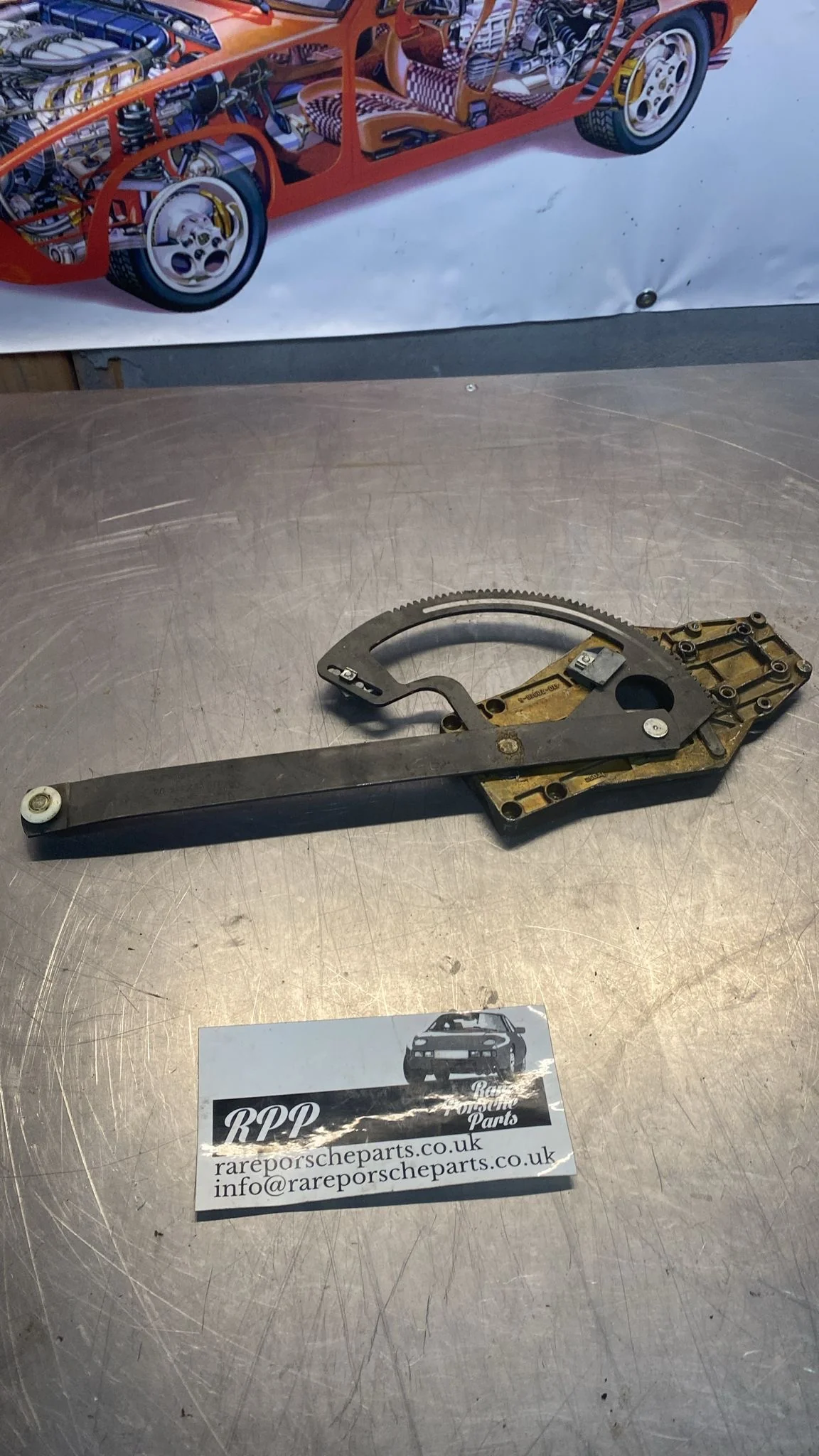 Porsche 928 1986  Left N/S Window Regulator mechanism 92853707504 used - Image 2