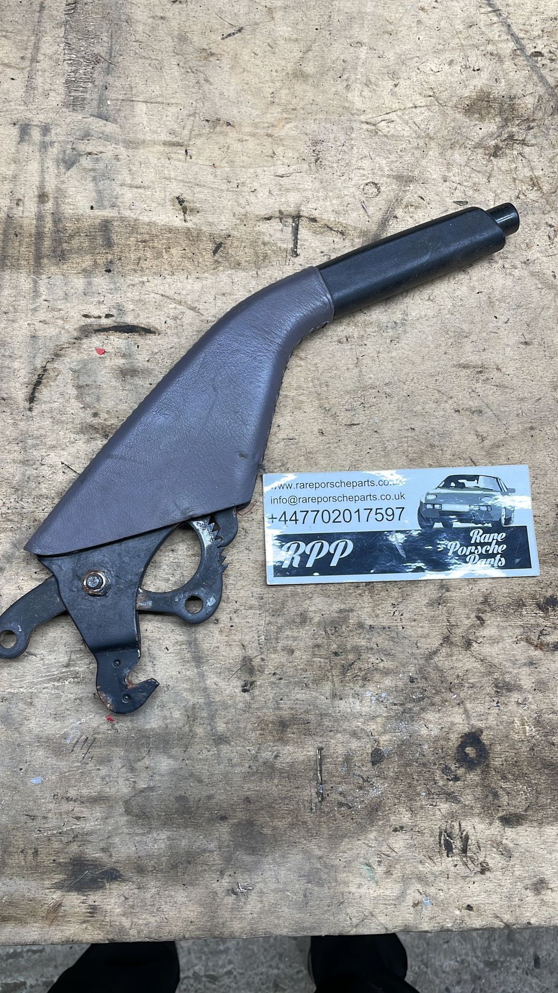Porsche 944 handbrake lever from 85.5 grey, used