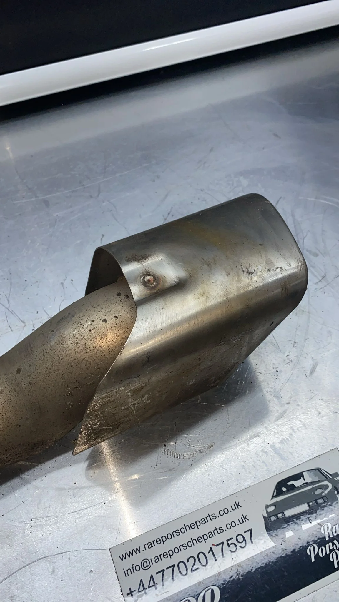 Porsche Cayenne Turbo left exhaust tip, Used 7P5253681AN - Image 3