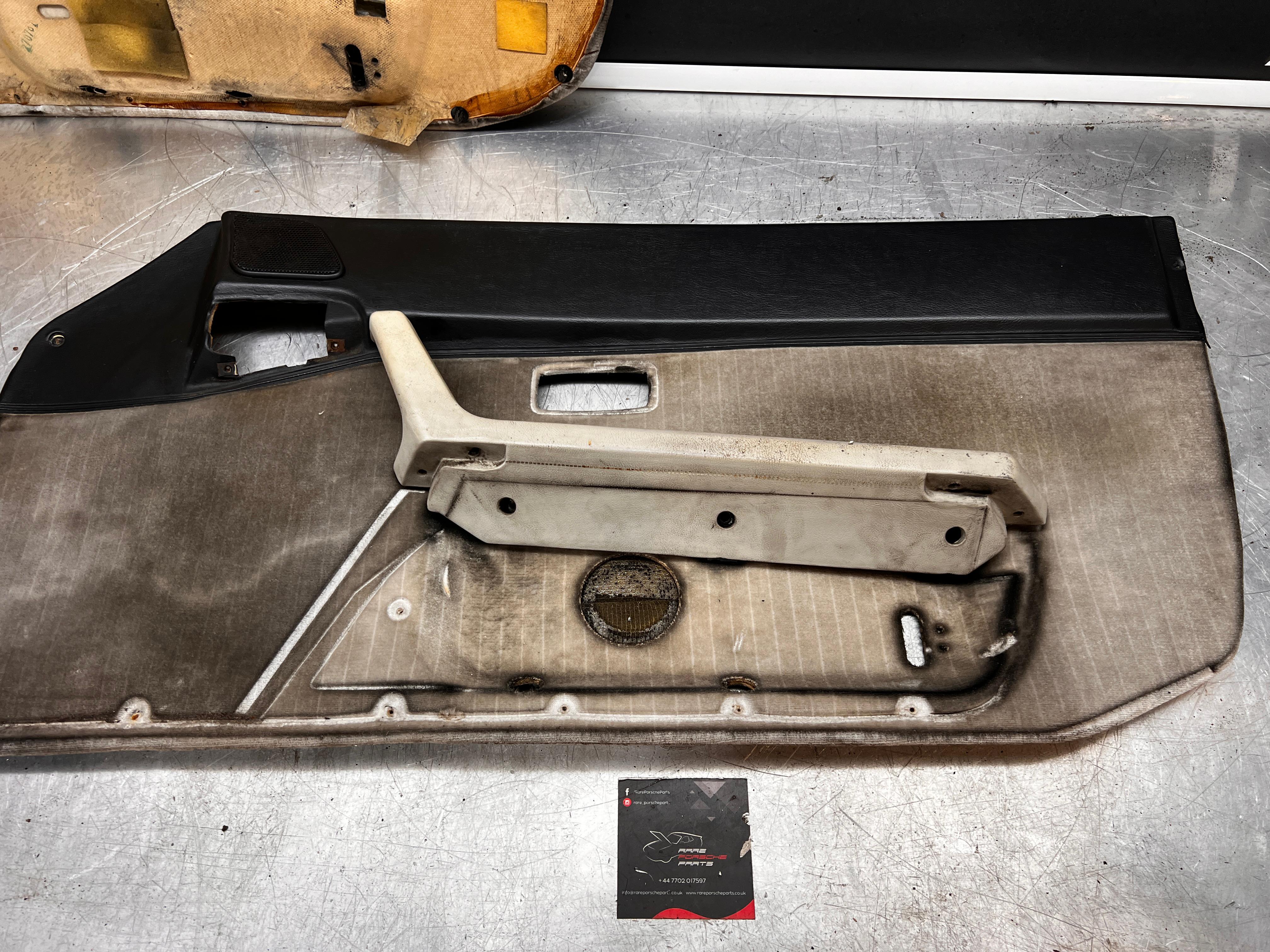 Pair Of Porsche 944 S2 black door cards 944555017 944555018 with sound package, spares or repair - Image 10