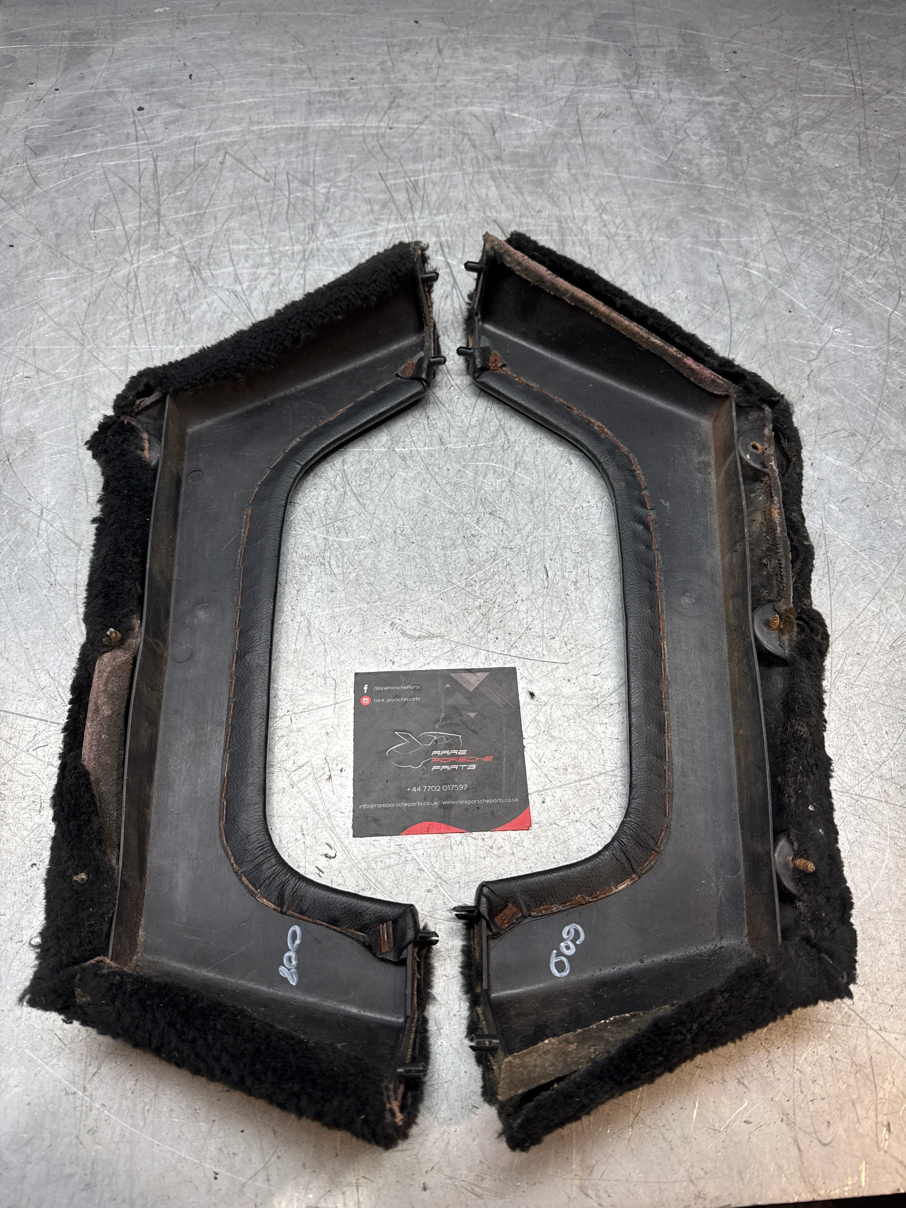 Porsche 924 black door pockets, used 477867133 477867134 - Image 2