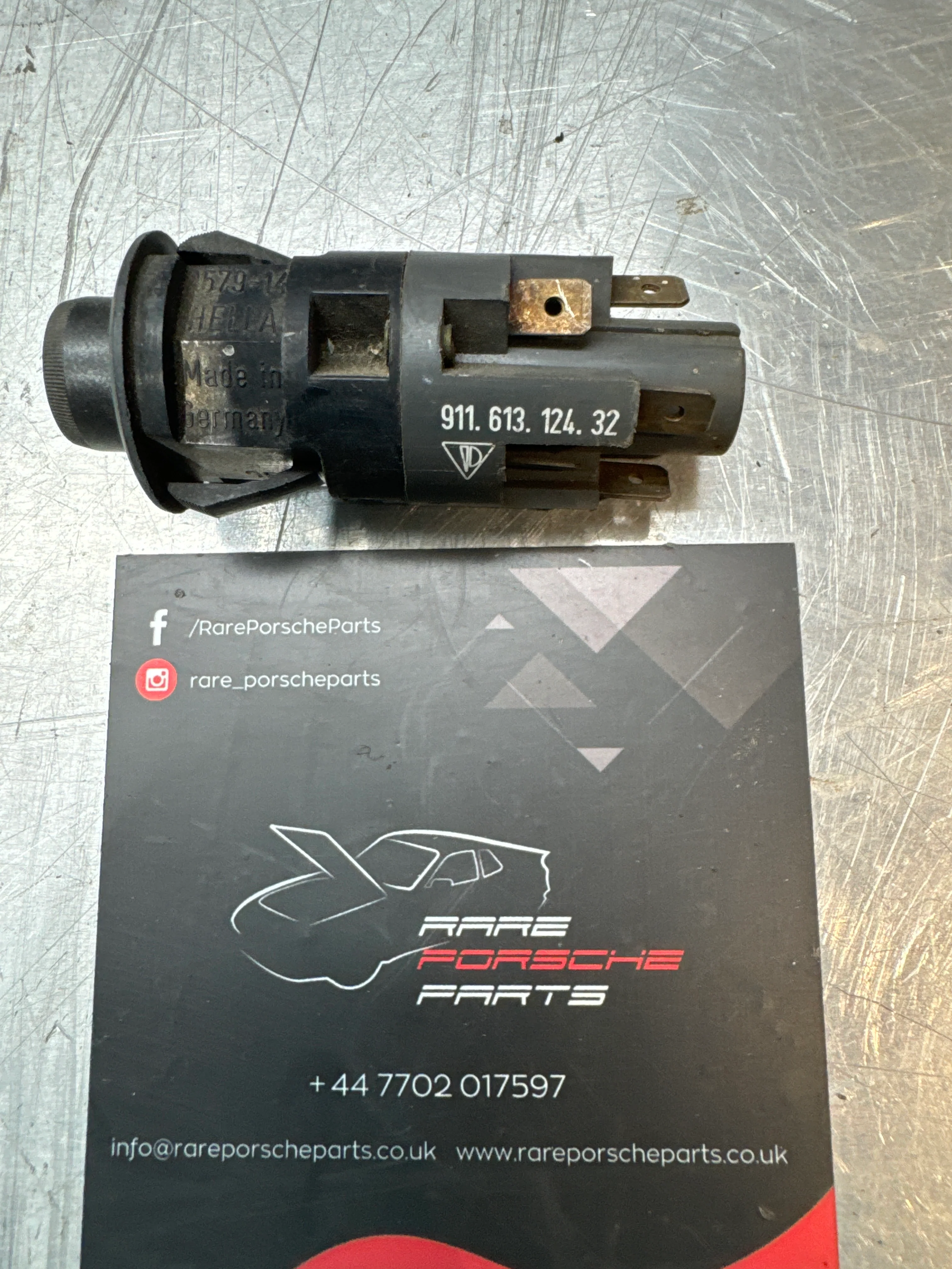 Porsche 911 Hazard Warning Light Switch 91161312432 Used - Image 2