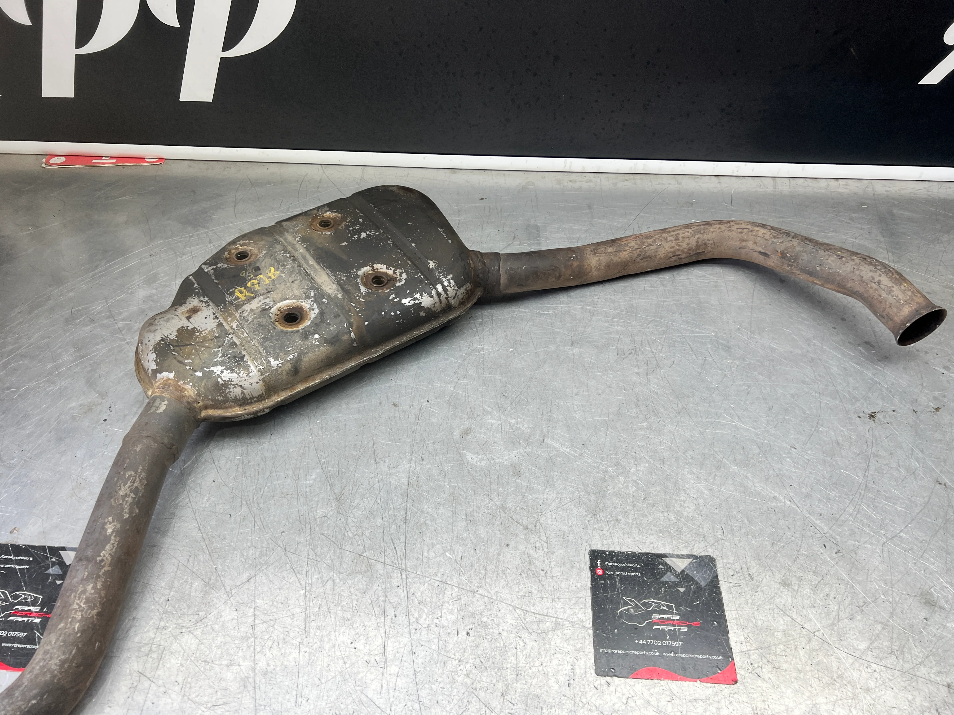 Porsche 928 Left side silencer, used 92811109302 - Image 2