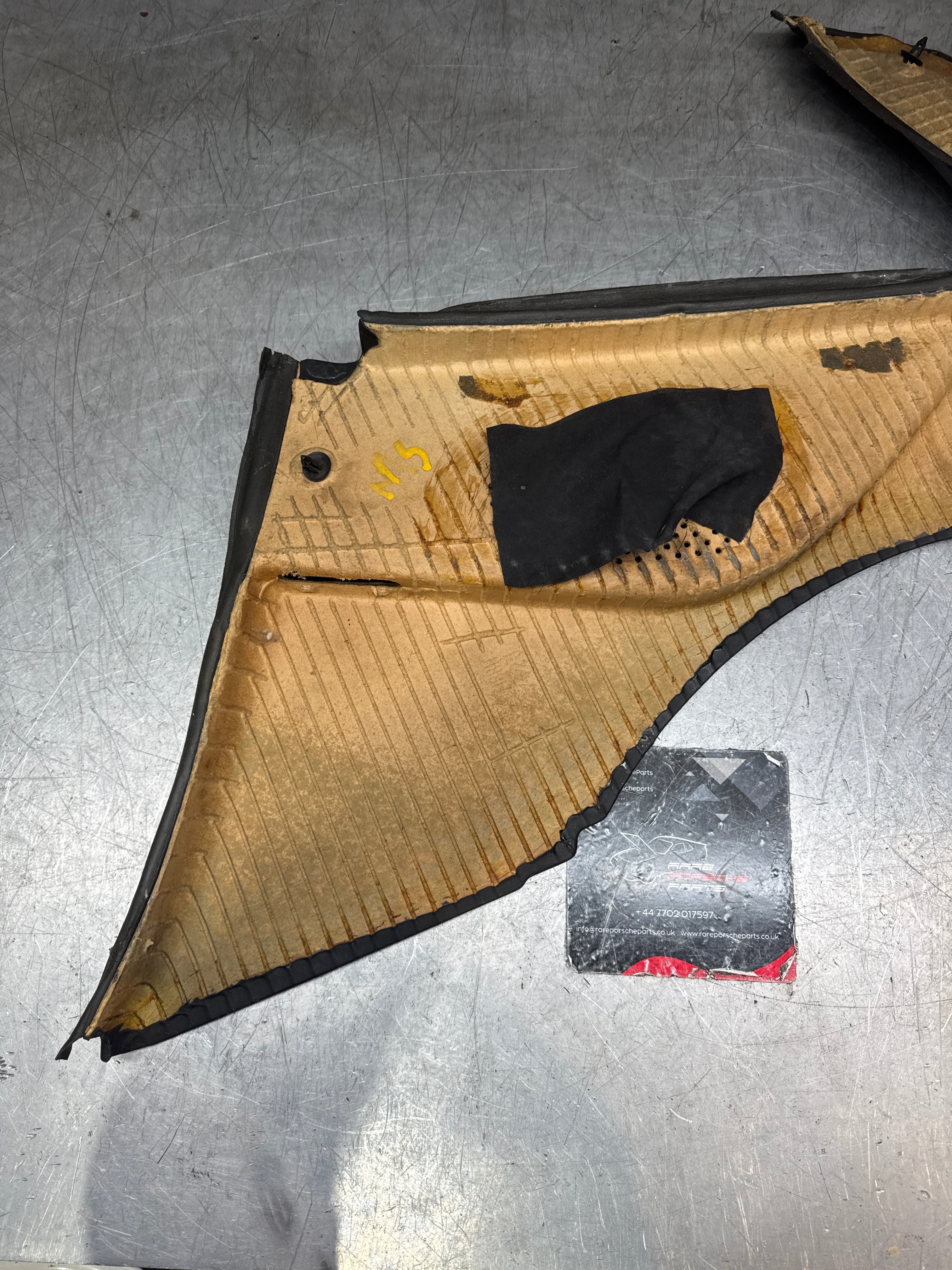 Porsche 944 924 black rear interior C Post trims/cards. Quarter panel trim used 94455502101 94455502201 - Image 12