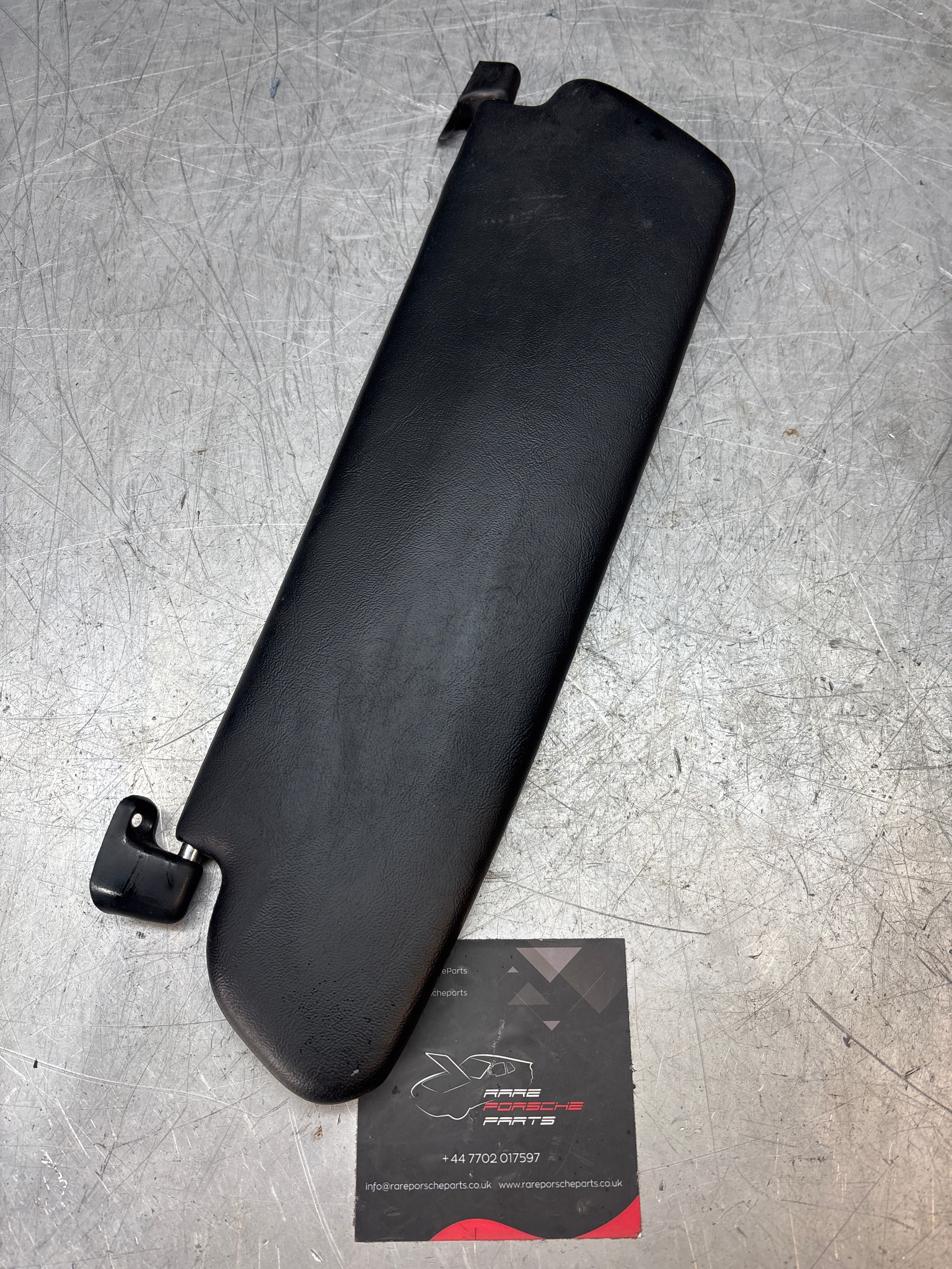 Porsche 944/968 convertible, Cabrio right O/S Sun visor, black, used 94173103211 - Image 3