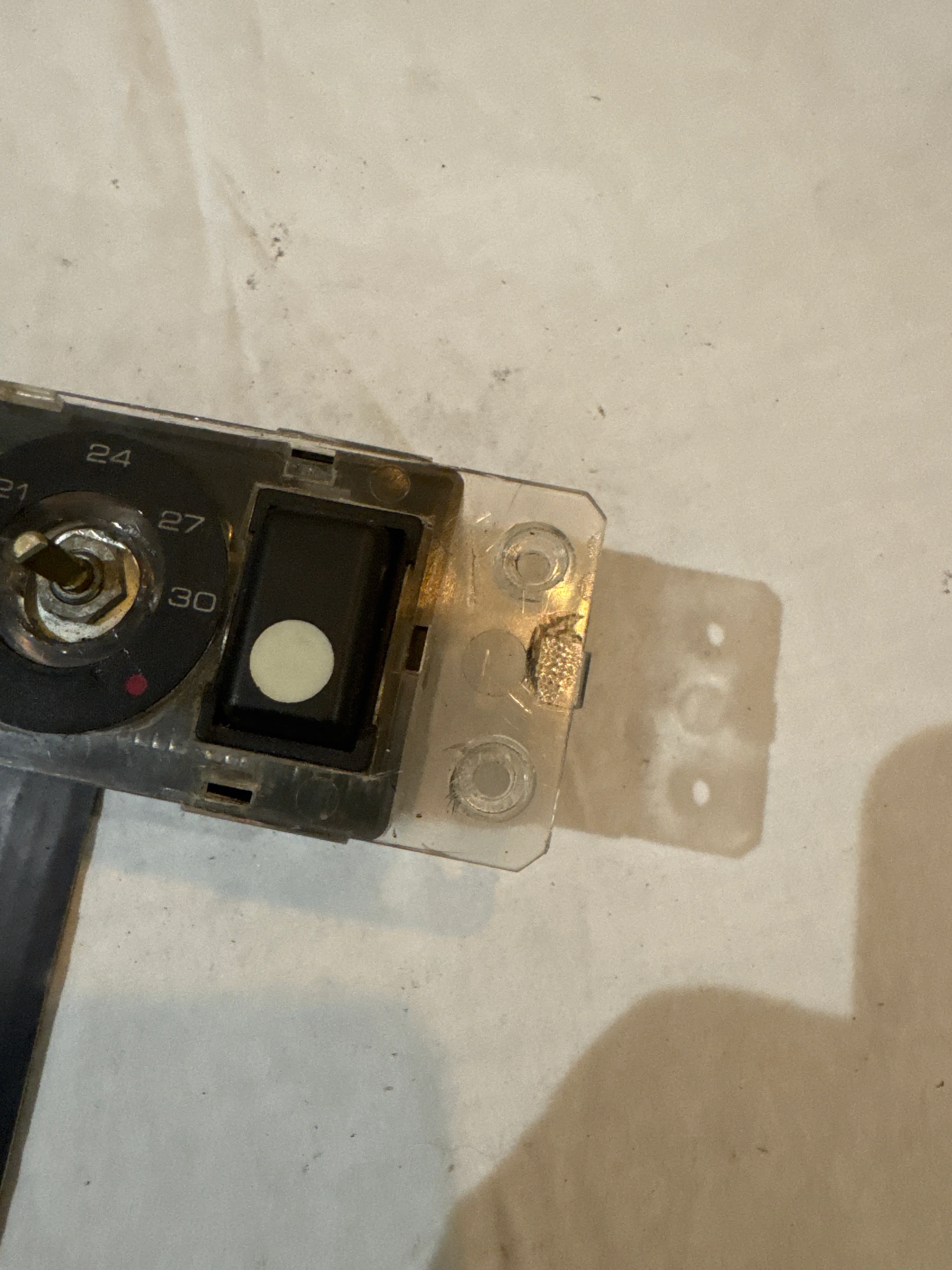 Porsche 944 climate heater control switch unit 85.5-91 years. 94465302103 used, broken plastic - Image 3