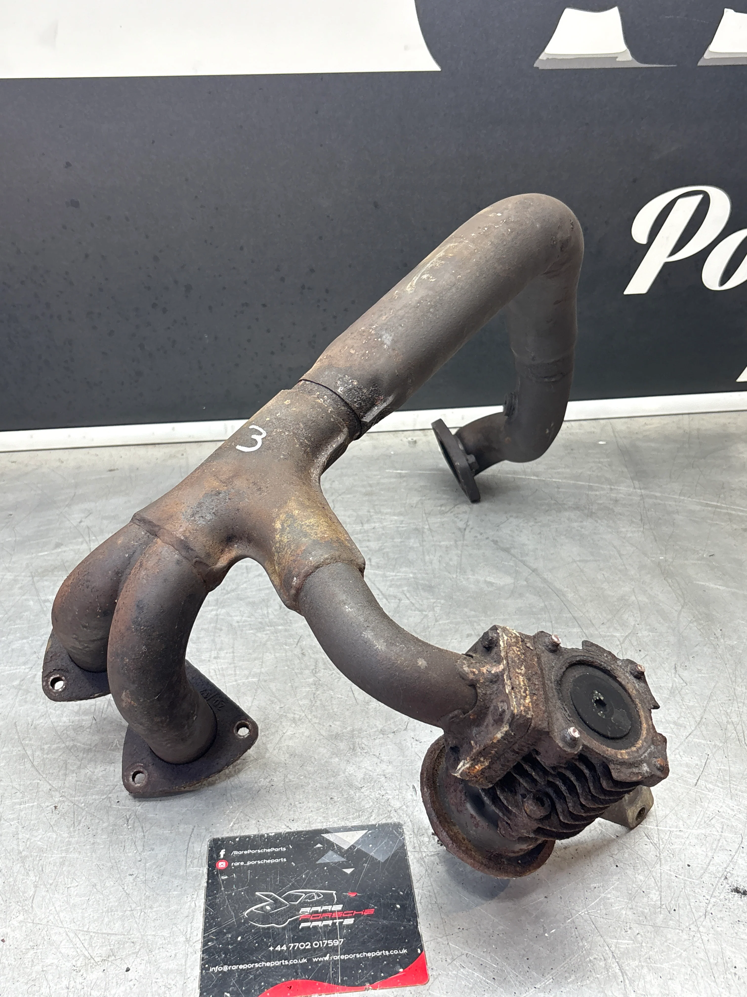 Porsche 944 Turbo exhaust cross over pipe 95111109615, used - Image 11