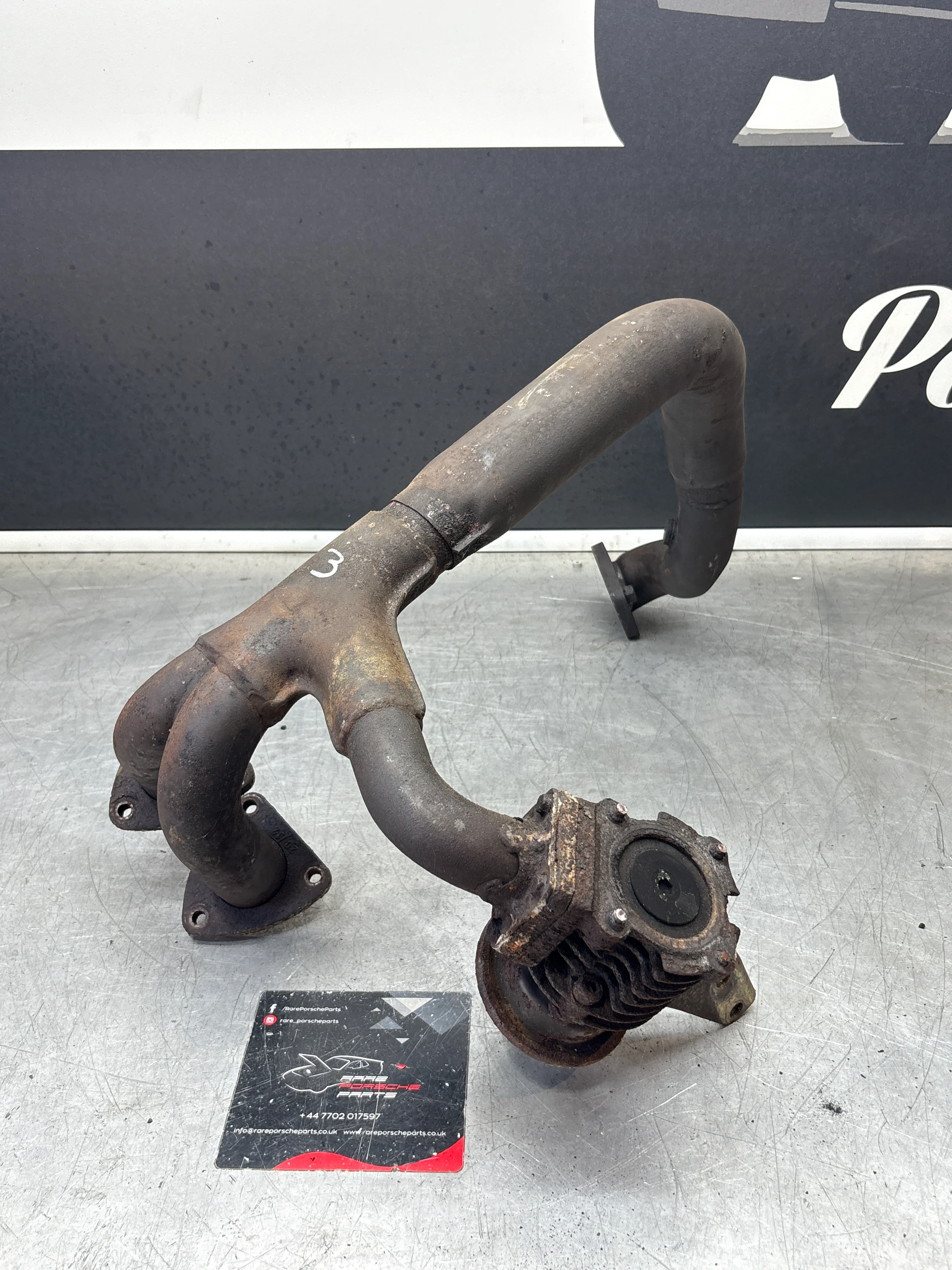 Porsche 944 Turbo exhaust cross over pipe 95111109615, used - Image 9