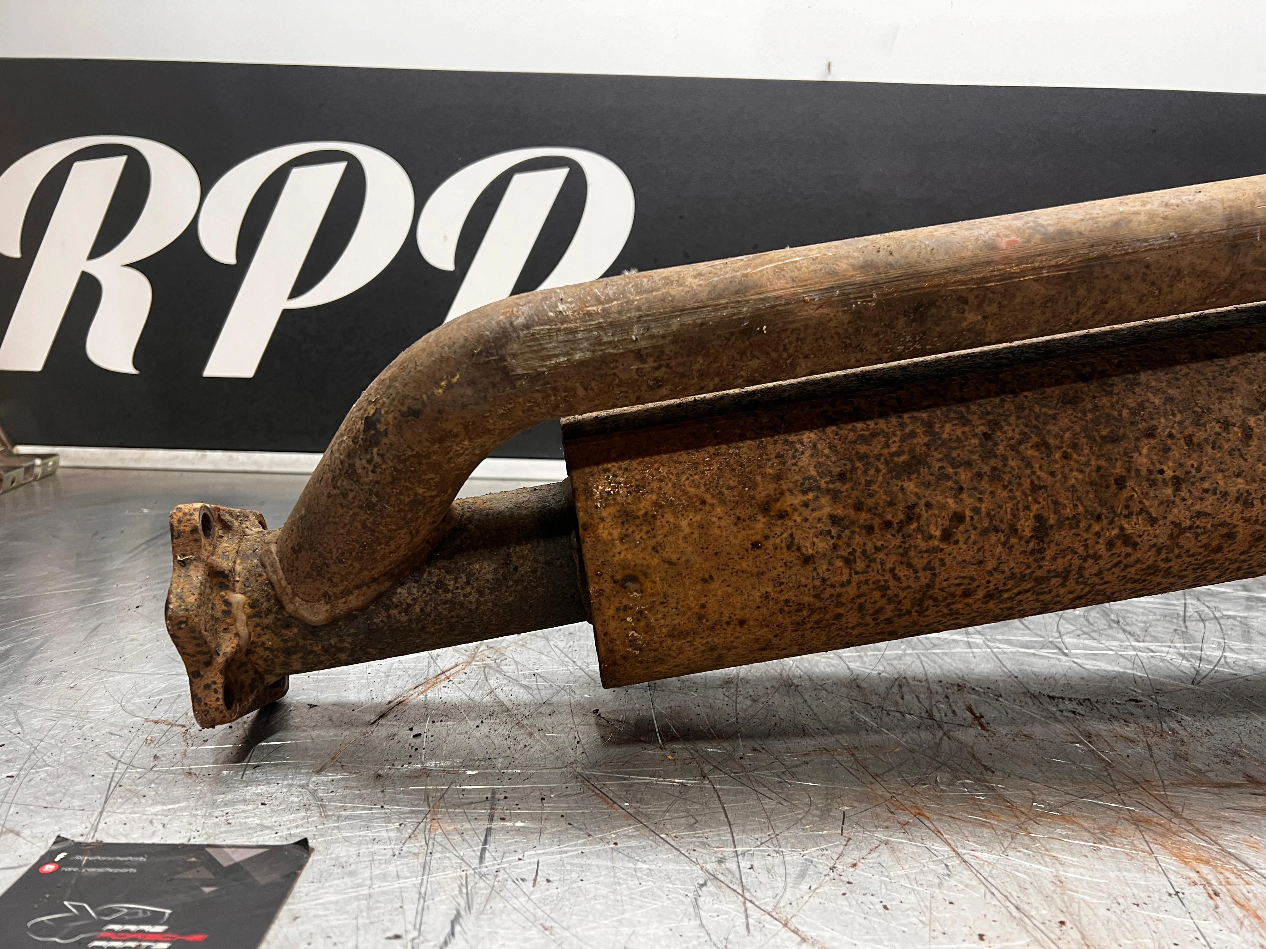Porsche 944 Turbo front exhaust muffler 95111109303 used - Image 16