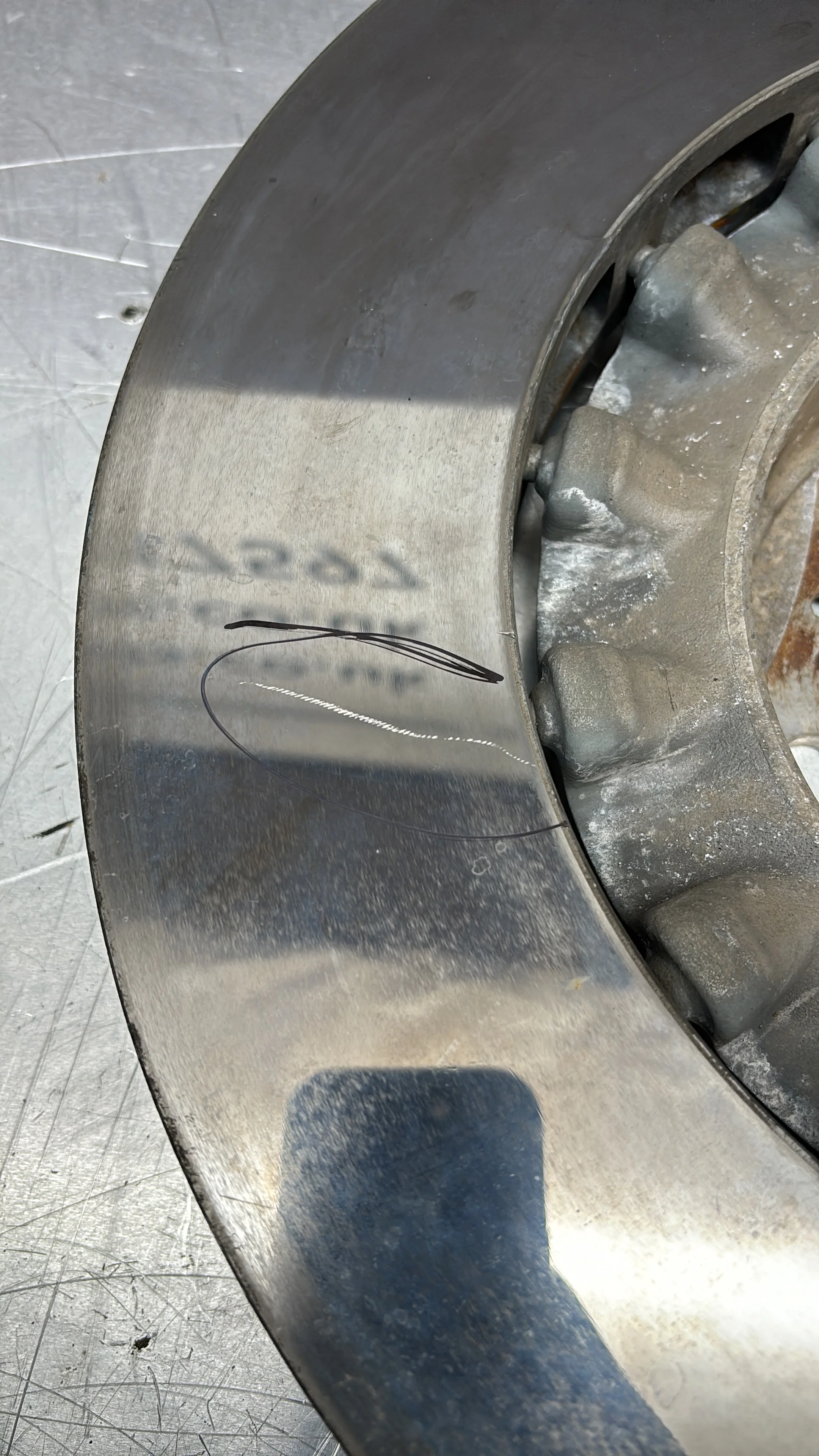 Porsche Taycan Pair of Front Left Right Disc Brake Rotor 9J1615301B 9J1615302B, used - Image 12