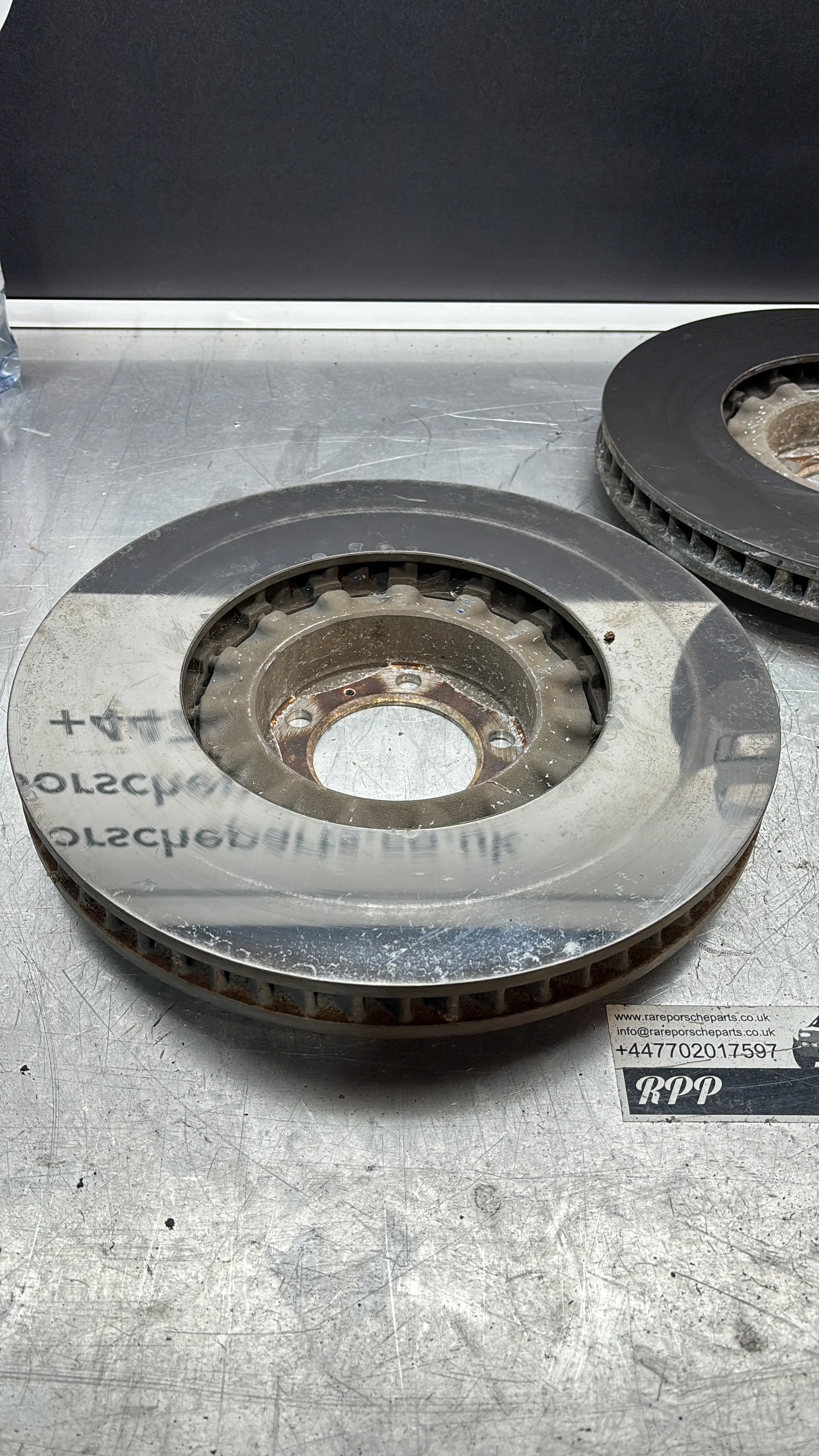 Porsche Cayenne Pair of Front Left Right Disc Brake Rotor 9Y0615301C 9Y0615302C, used - Image 15