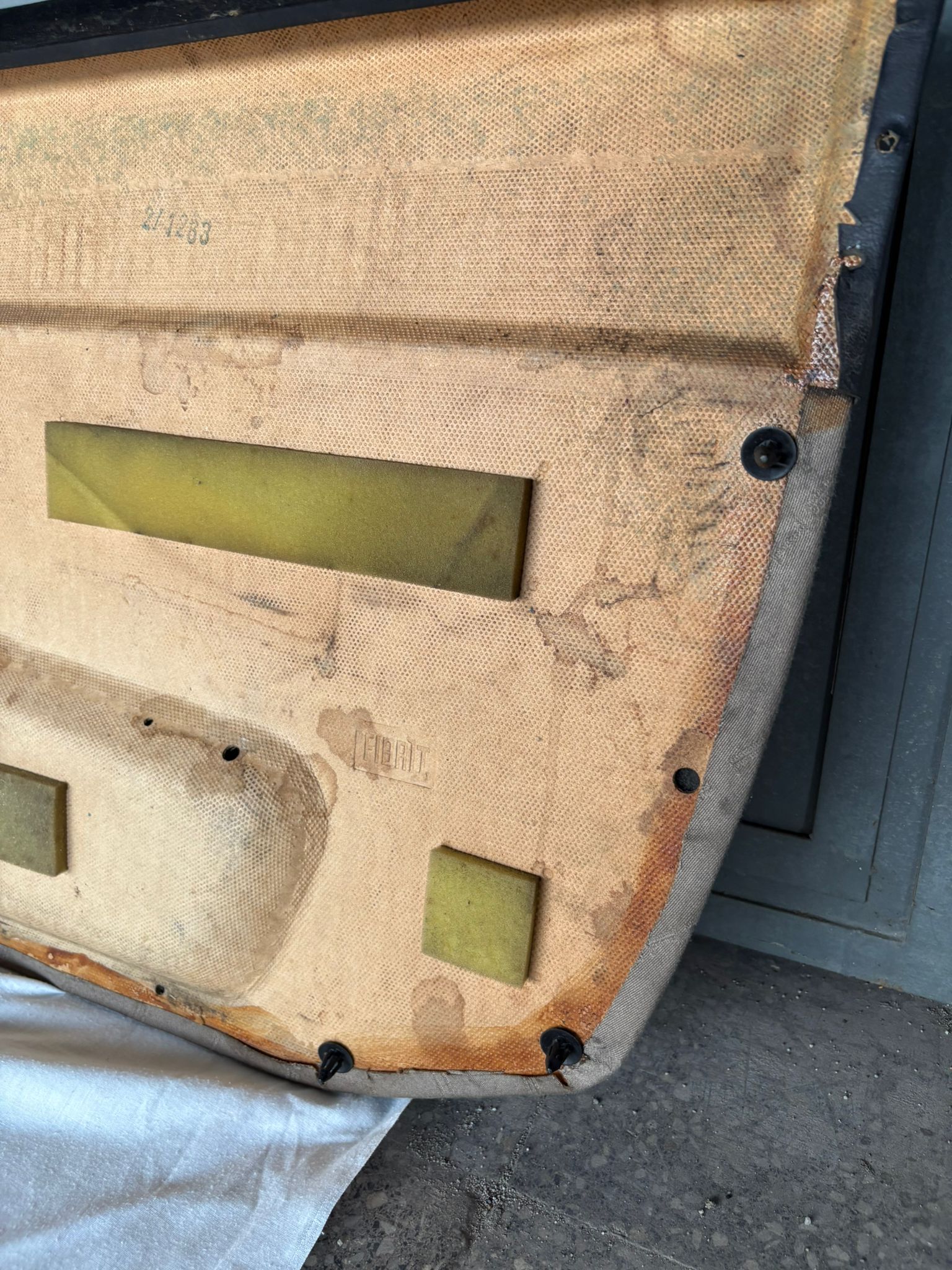 Pair Of Porsche 944 black/beige Porsche scripted fabric door cards 94455501701 94455501801 used, very nice condition. - Image 16
