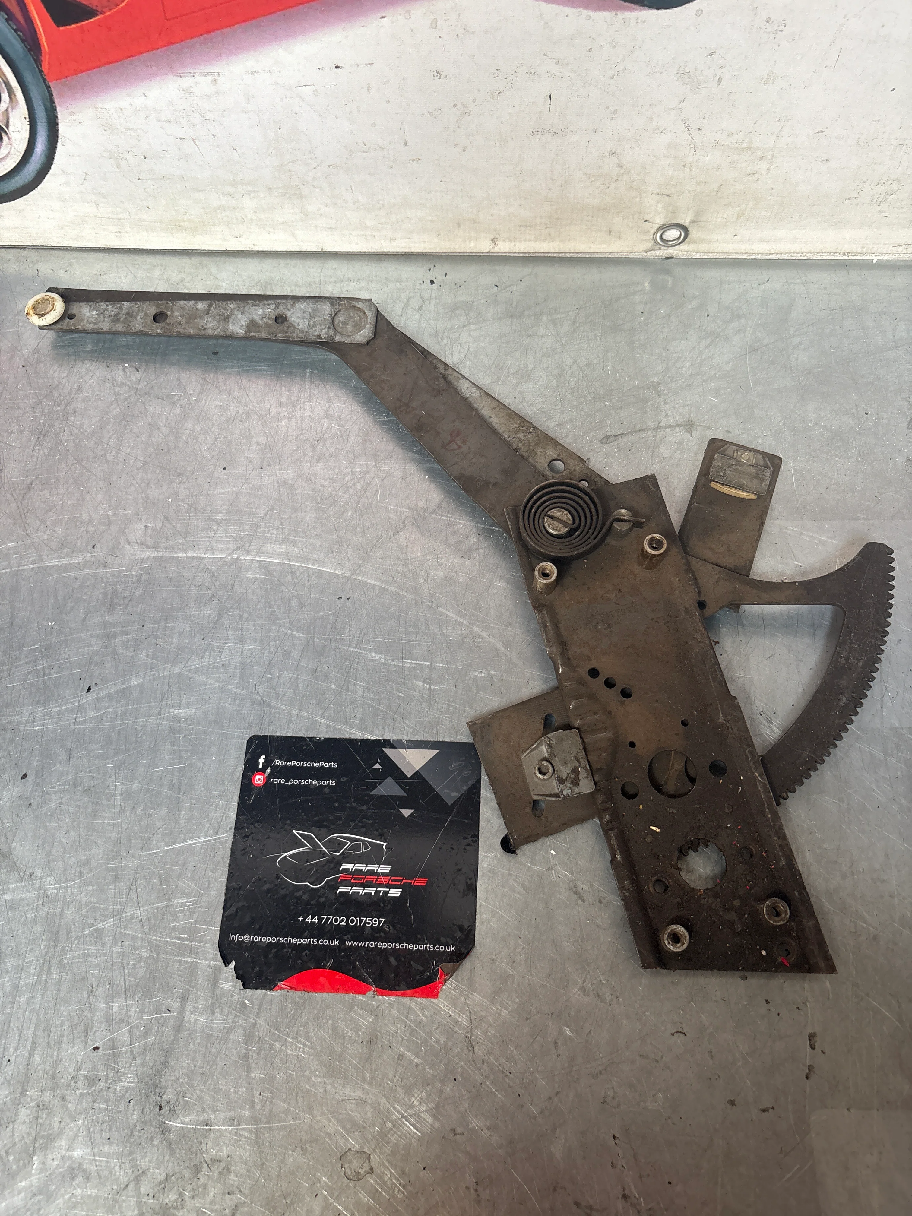 Porsche 911 930 Right Window Regulator, used 91179954202 - Image 3