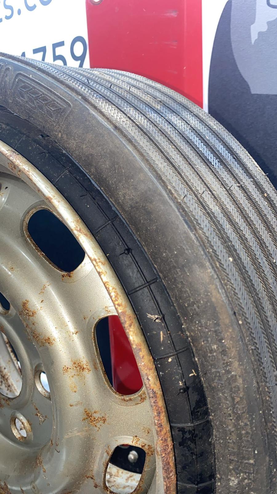Porsche 911 944 924s spare wheel in steel with tyre, used - Image 9