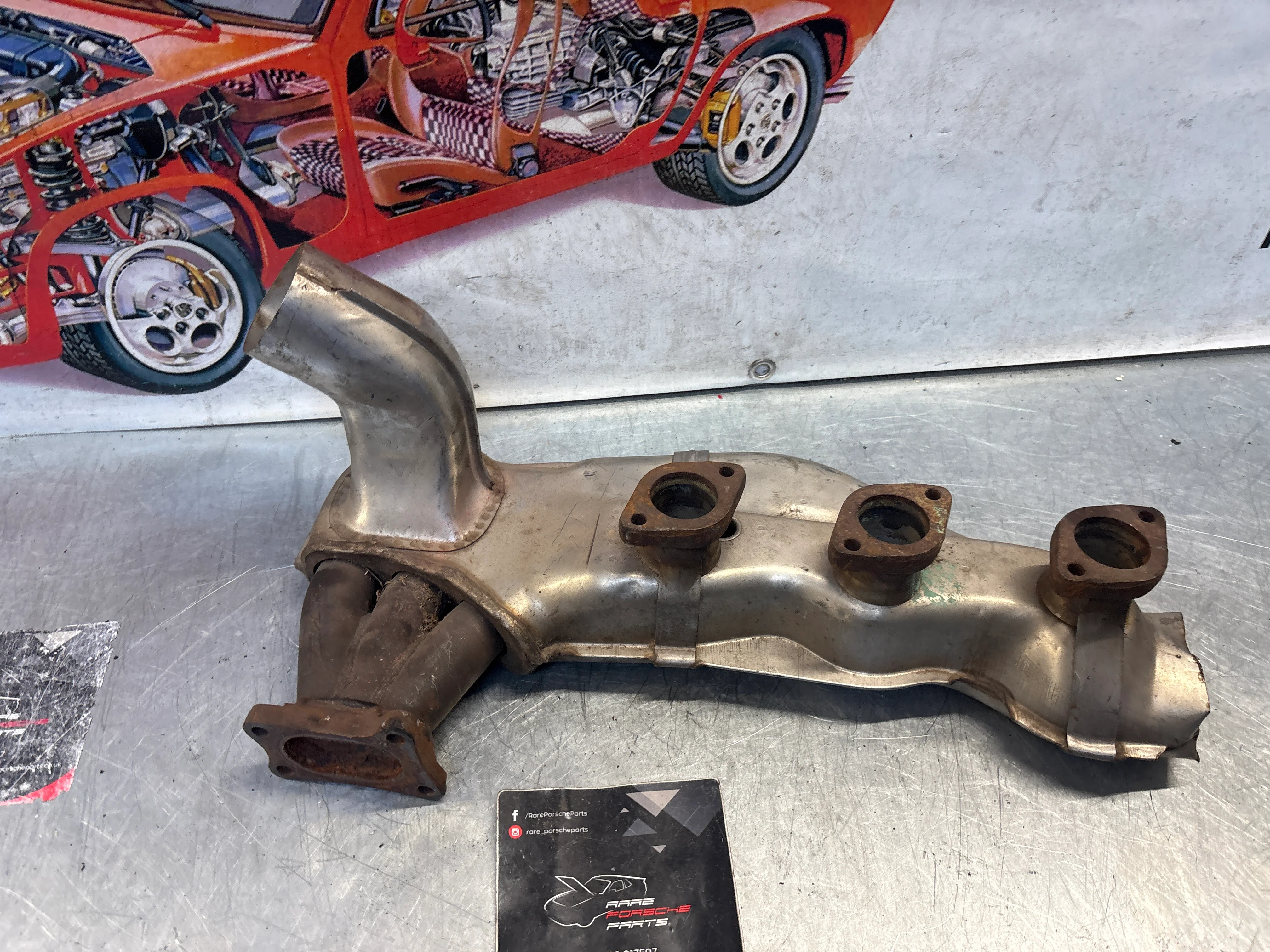 Porsche 911 964 right heat exchanger, used 96421104004 - Image 10