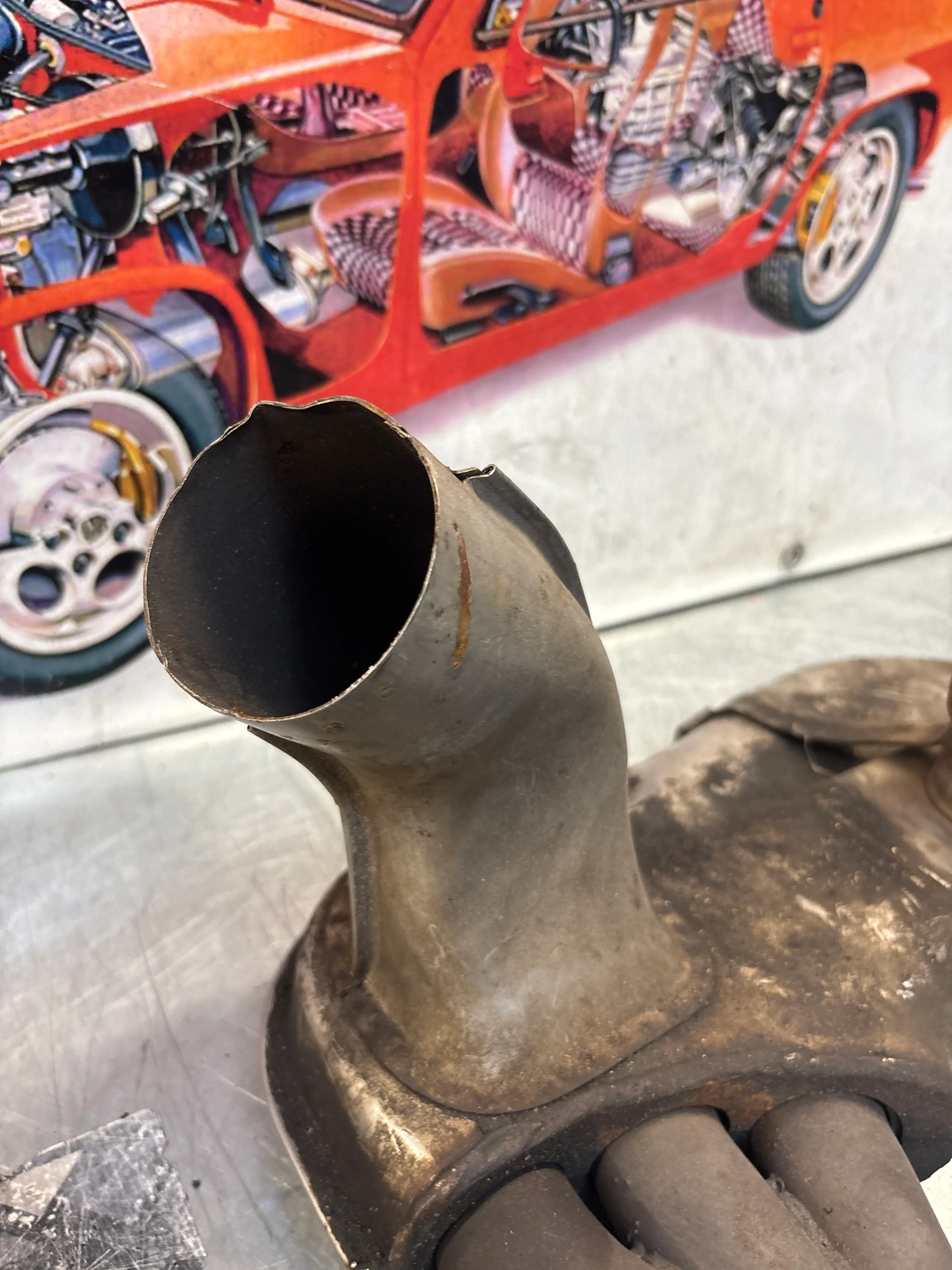 Porsche 911 964 right heat exchanger, used 96421104004 - Image 8