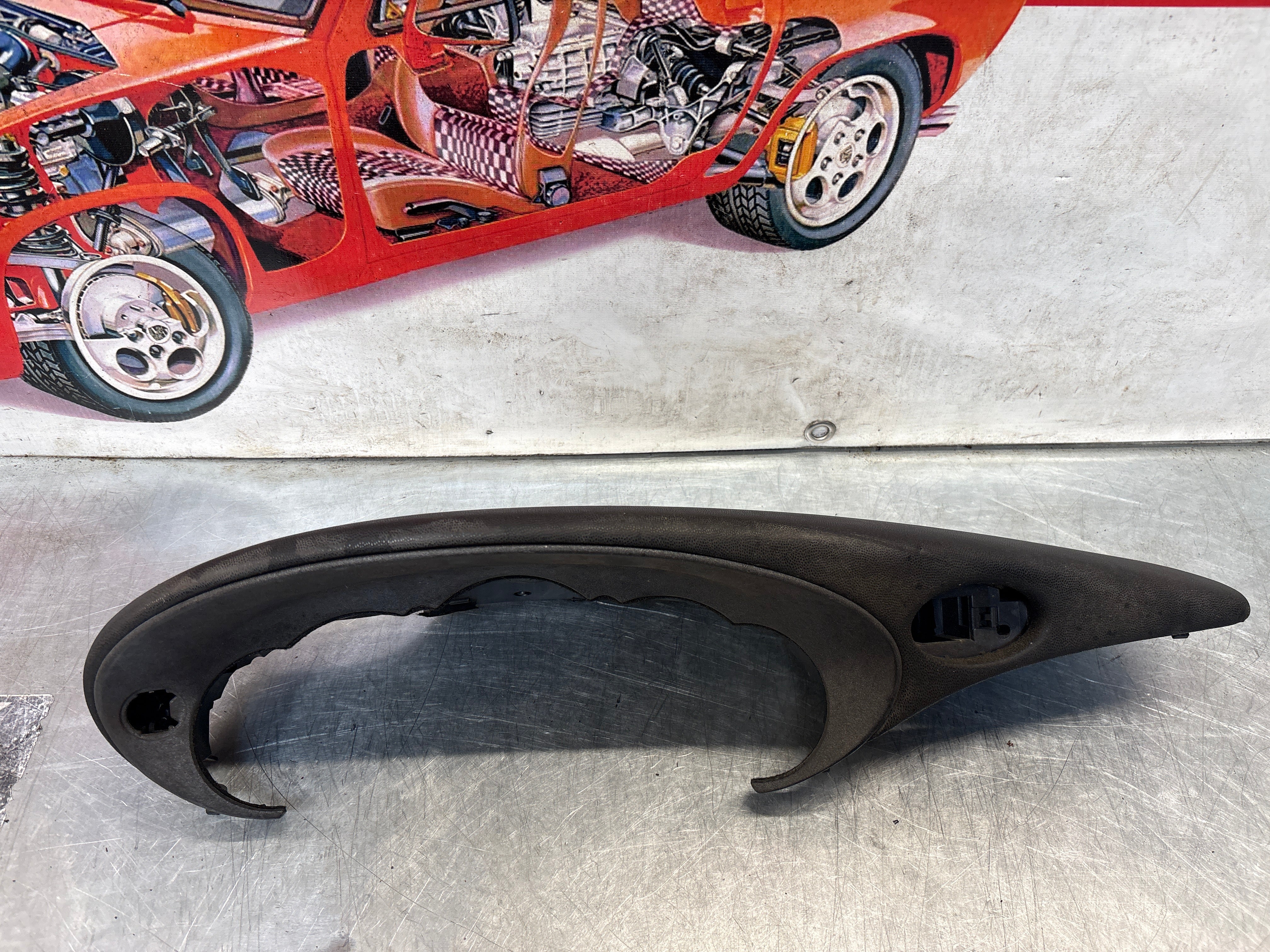 Porsche 911 996 dasboard cluster trim, used, black 99655205902 - Image 2