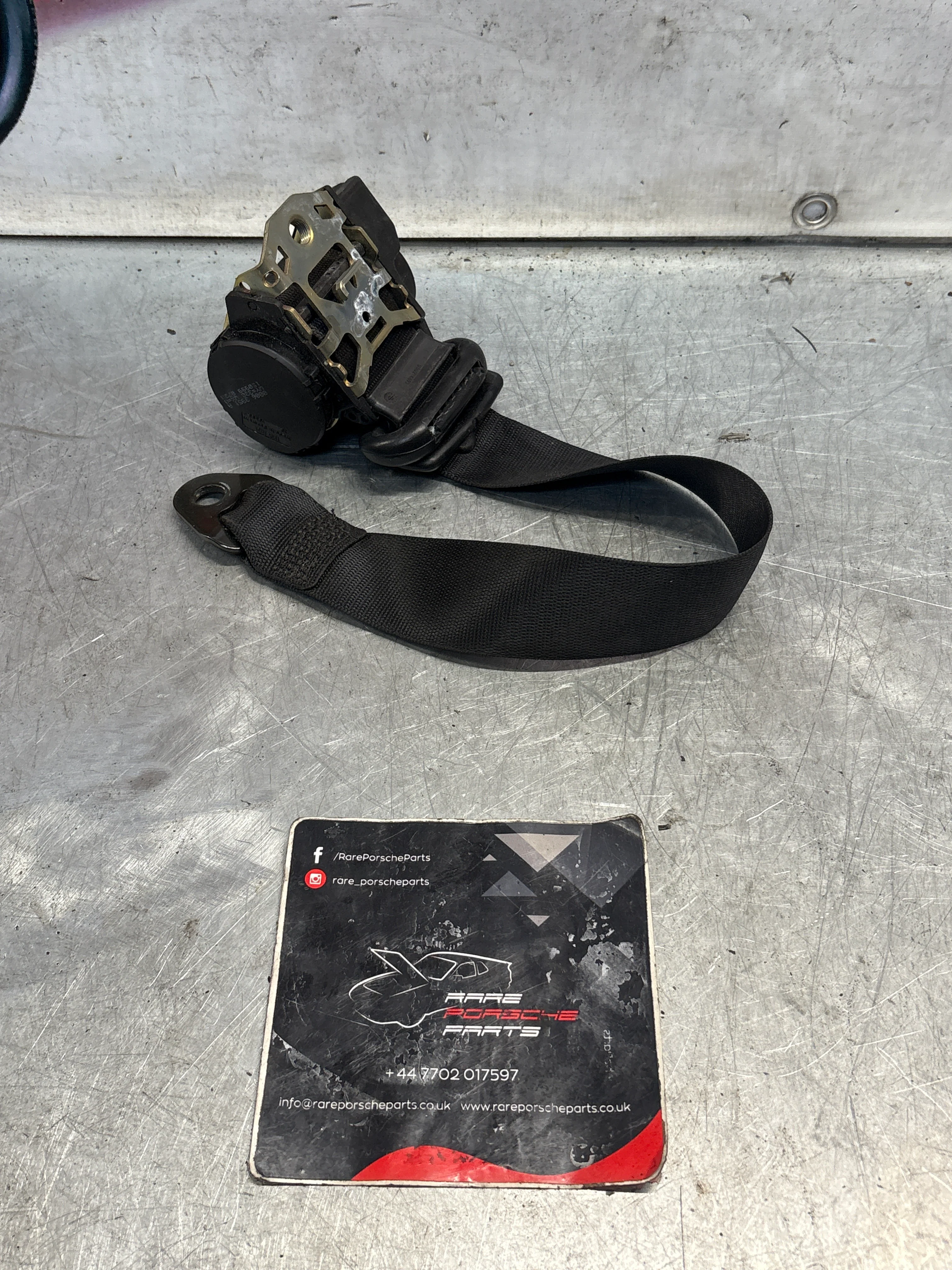 Porsche 911 996 rear left seatbelt, used 99680303503