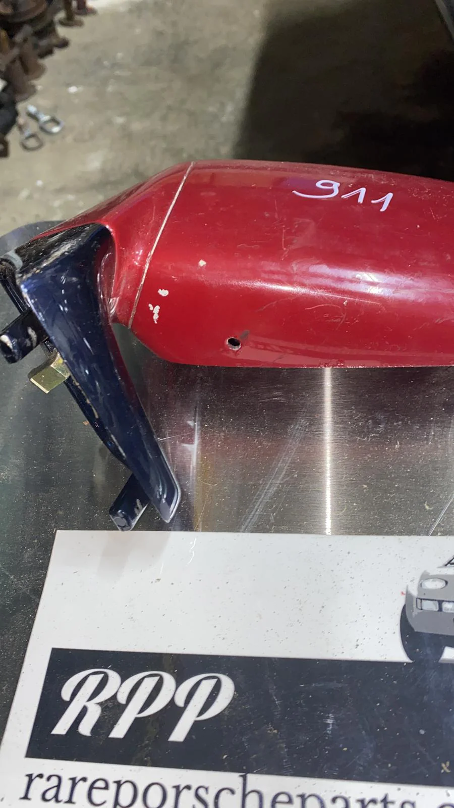 Porsche 911 left power mirror with housing, used 91173102303 - Image 5