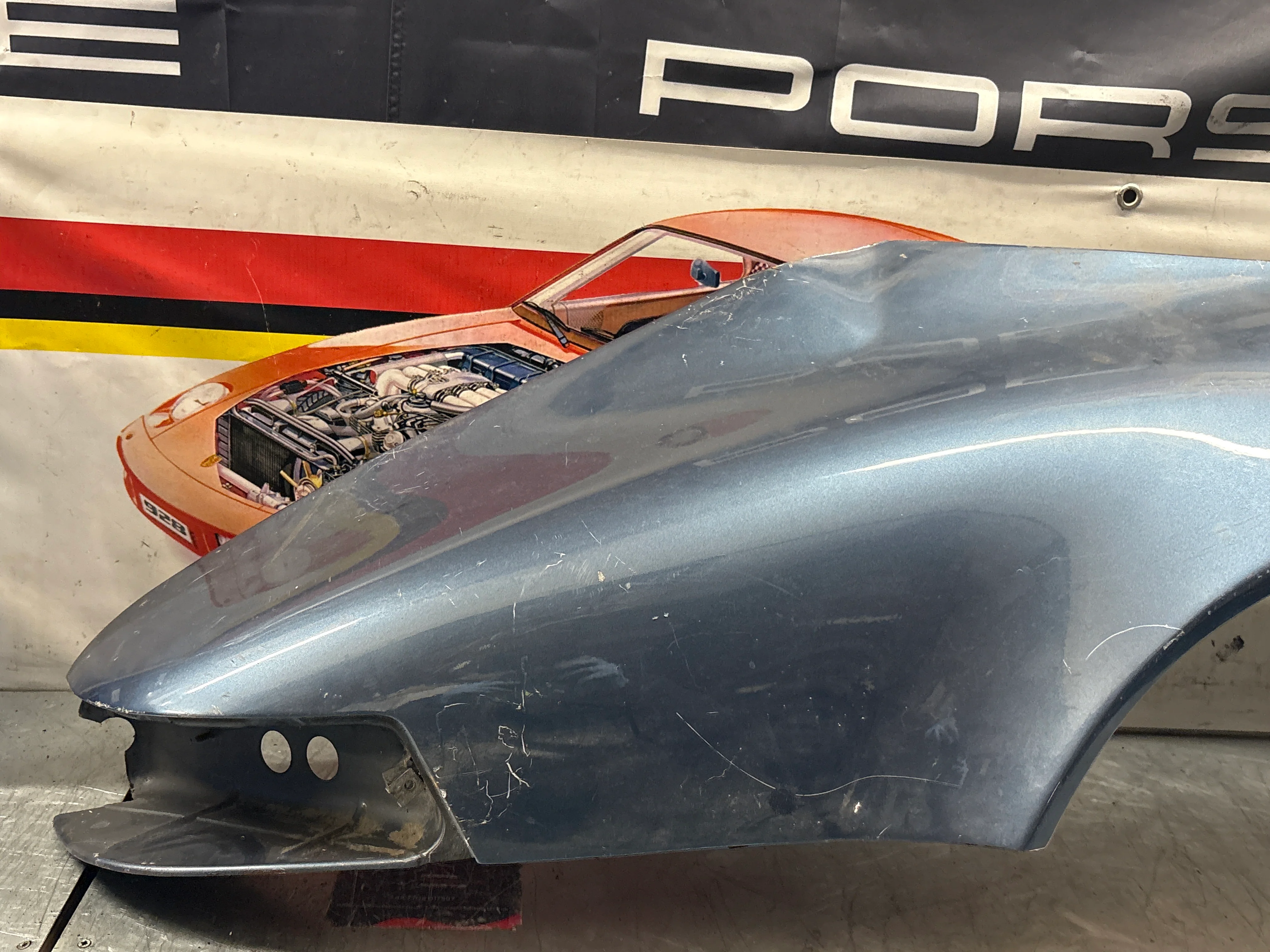 Porsche 911 964 rear right fender cut, used 96450306201 - Image 4
