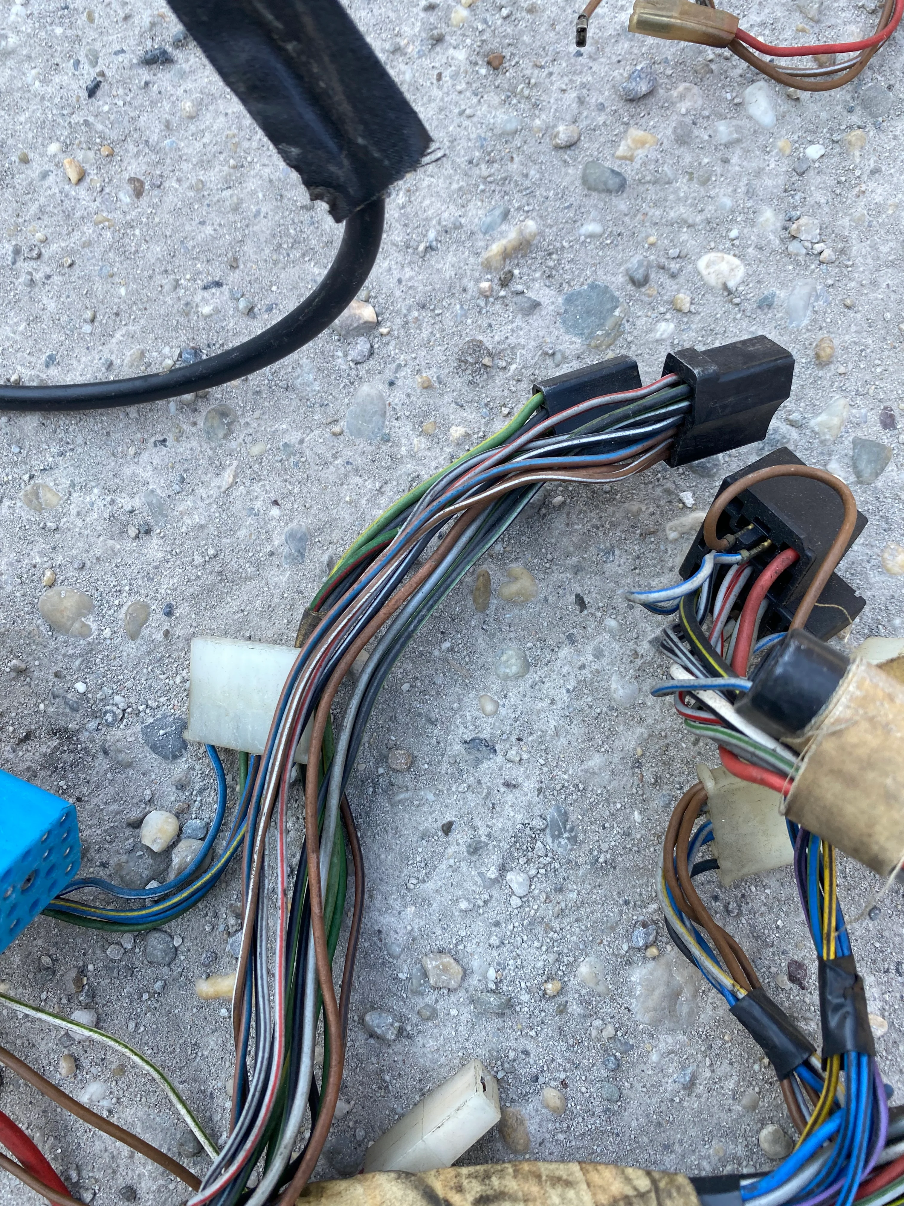 Porsche 924 1976 interior complete wiring loom LHD 477971050 - Image 15