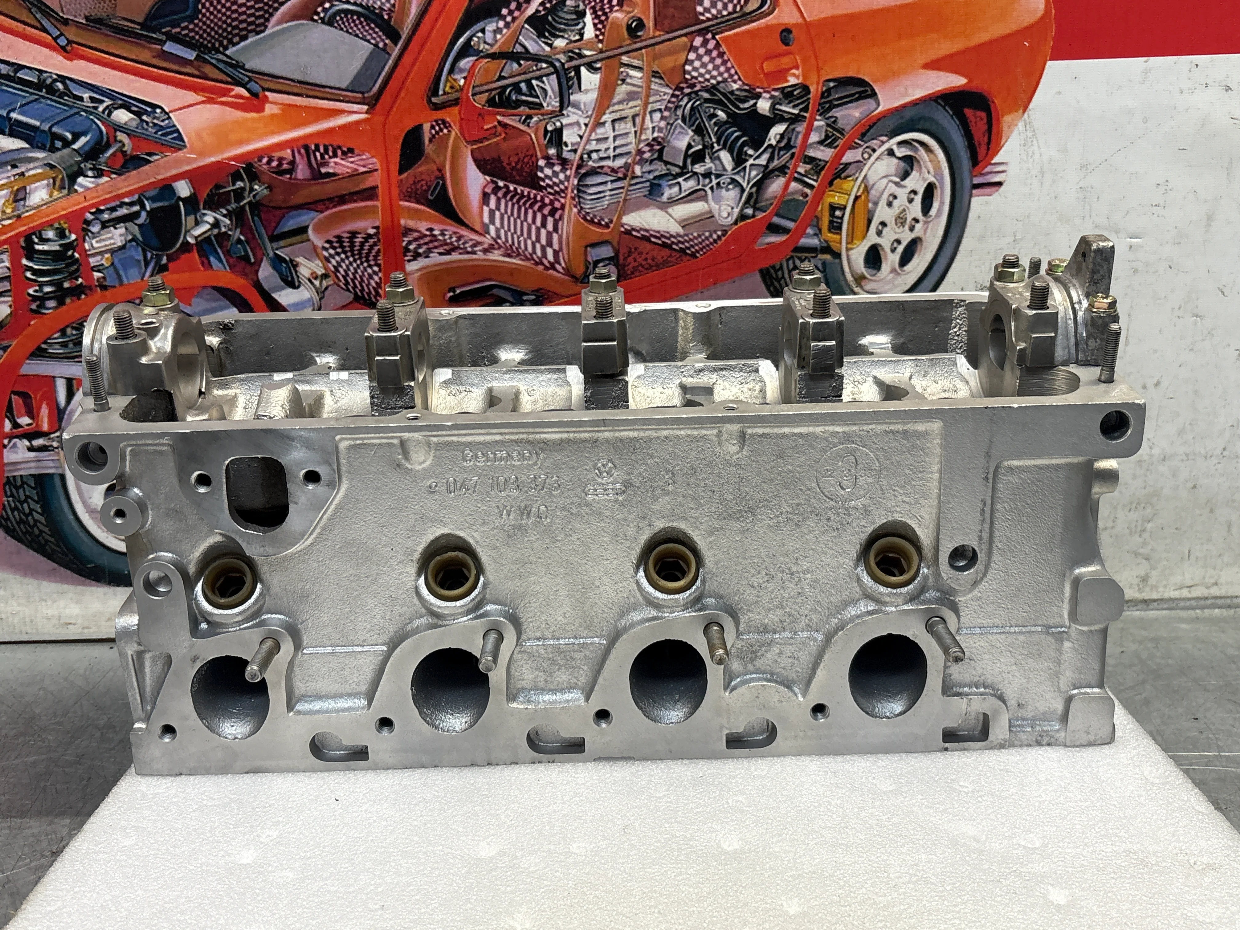Porsche 924 2.0 cylinder head, refurbished 047 103 373 047103373 - Image 13
