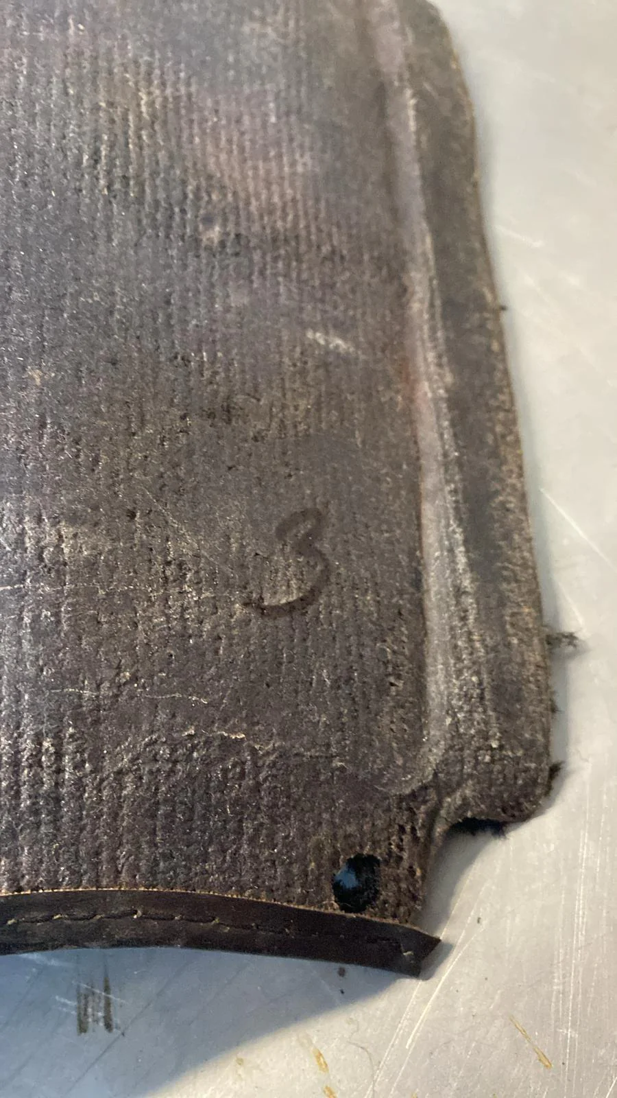 Porsche 924/944 85.5 - rear right side trim carpet, black, 94455508401, used - Image 11