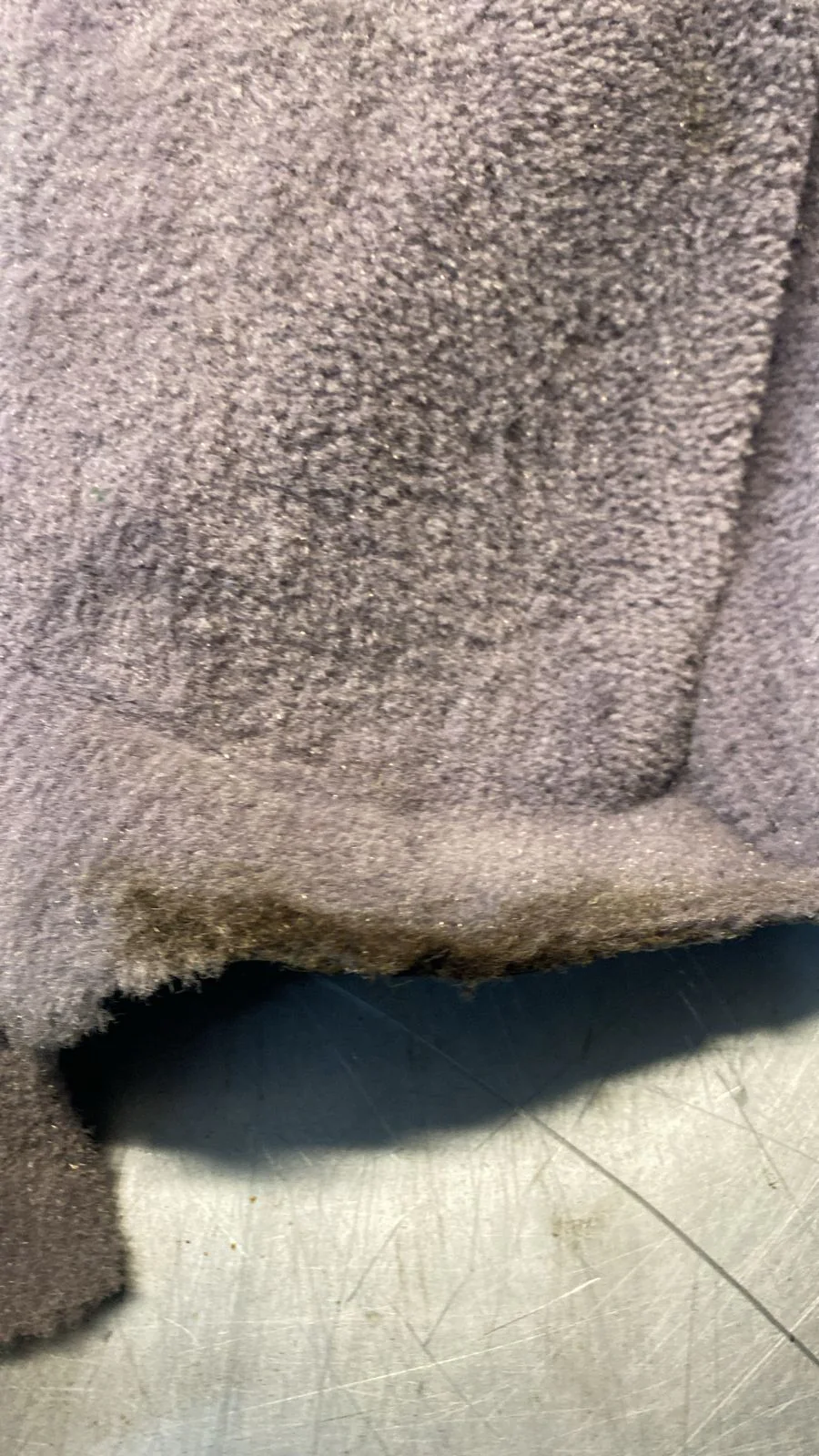 Porsche 924/944 85.5- rear right side trim carpet, grey, 94455508402, used - Image 7