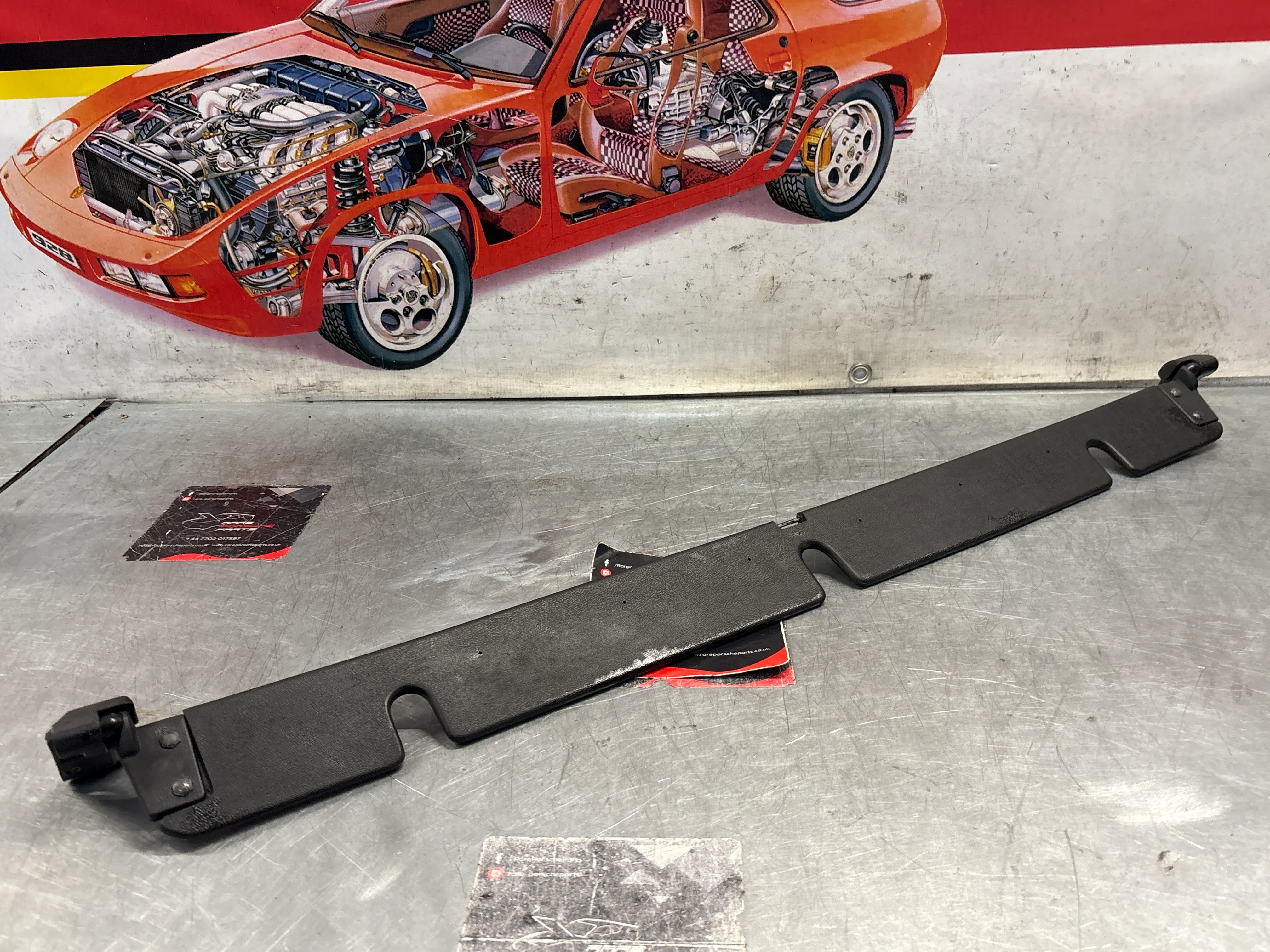 Porsche 924/944/968 Sunroof Air Deflector, with hinges, used 94456409300 / 477871681 / 477871682 - Image 5