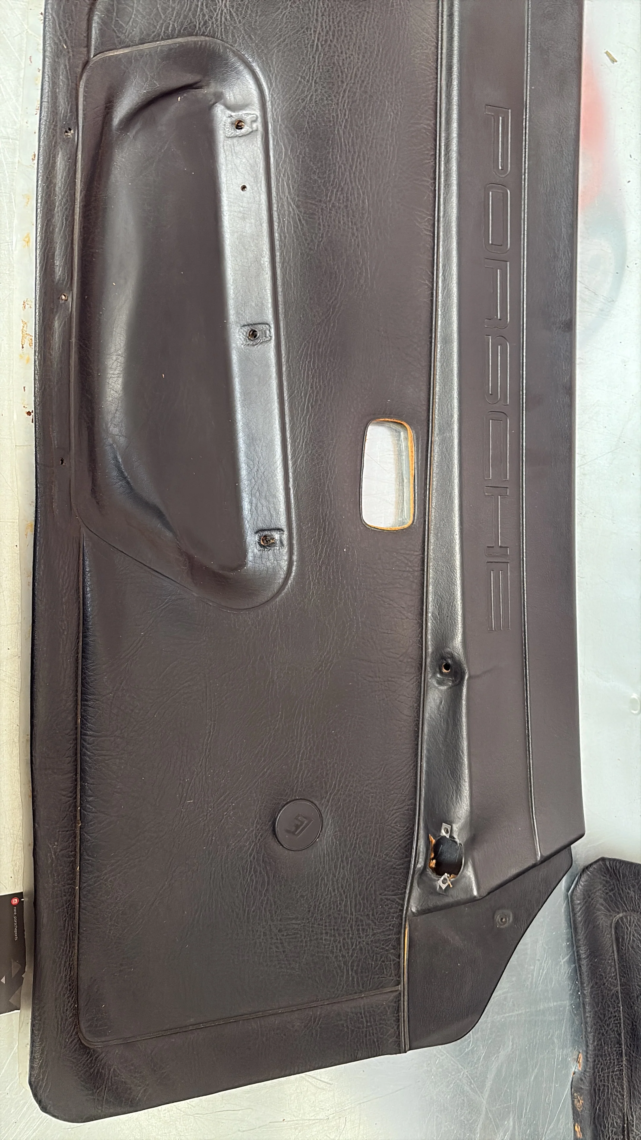 Porsche 924 / 944 Pair of early manual scripted door cards, used for spares or repair 477867012 / 477867011 - Image 6