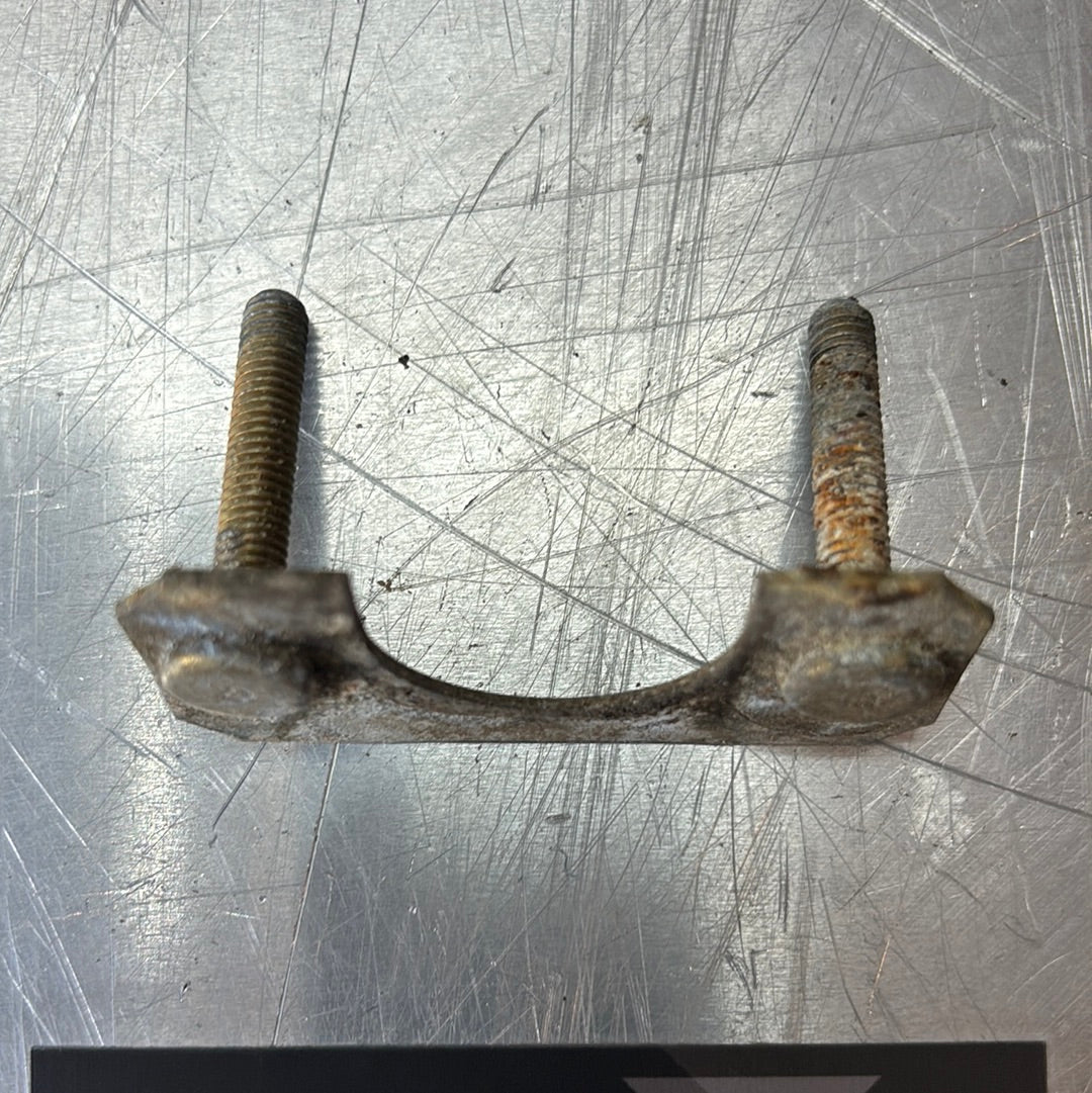 Porsche 924 944 rear hatch lock retaining reinforcement plate 95151244700, used - Image 5