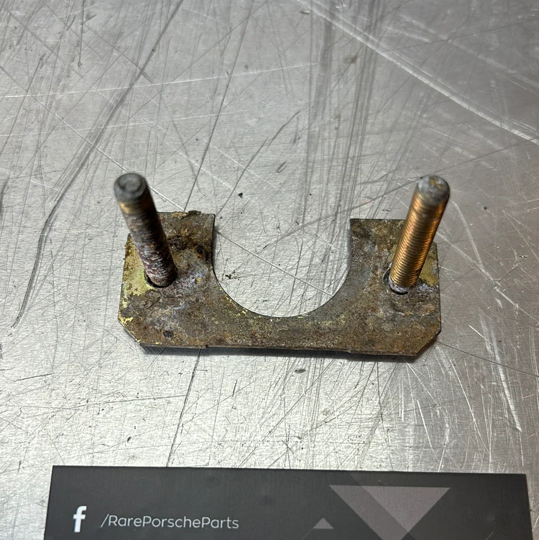 Porsche 924 944 rear hatch lock retaining reinforcement plate 95151244700, used - Image 6