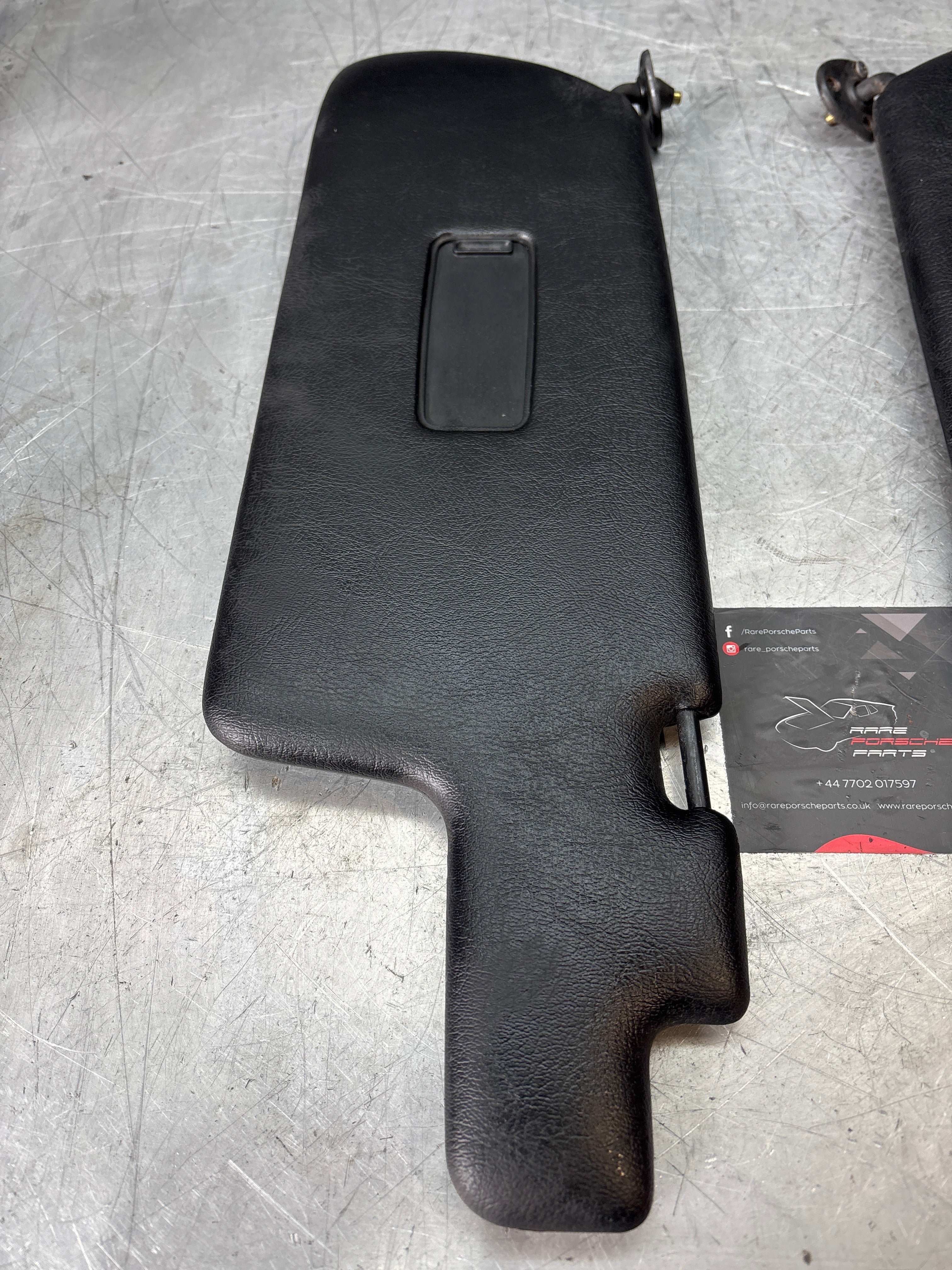 Porsche 924S/944 sun visors in black, used for late cars 94473103101 94473103201 - Image 2