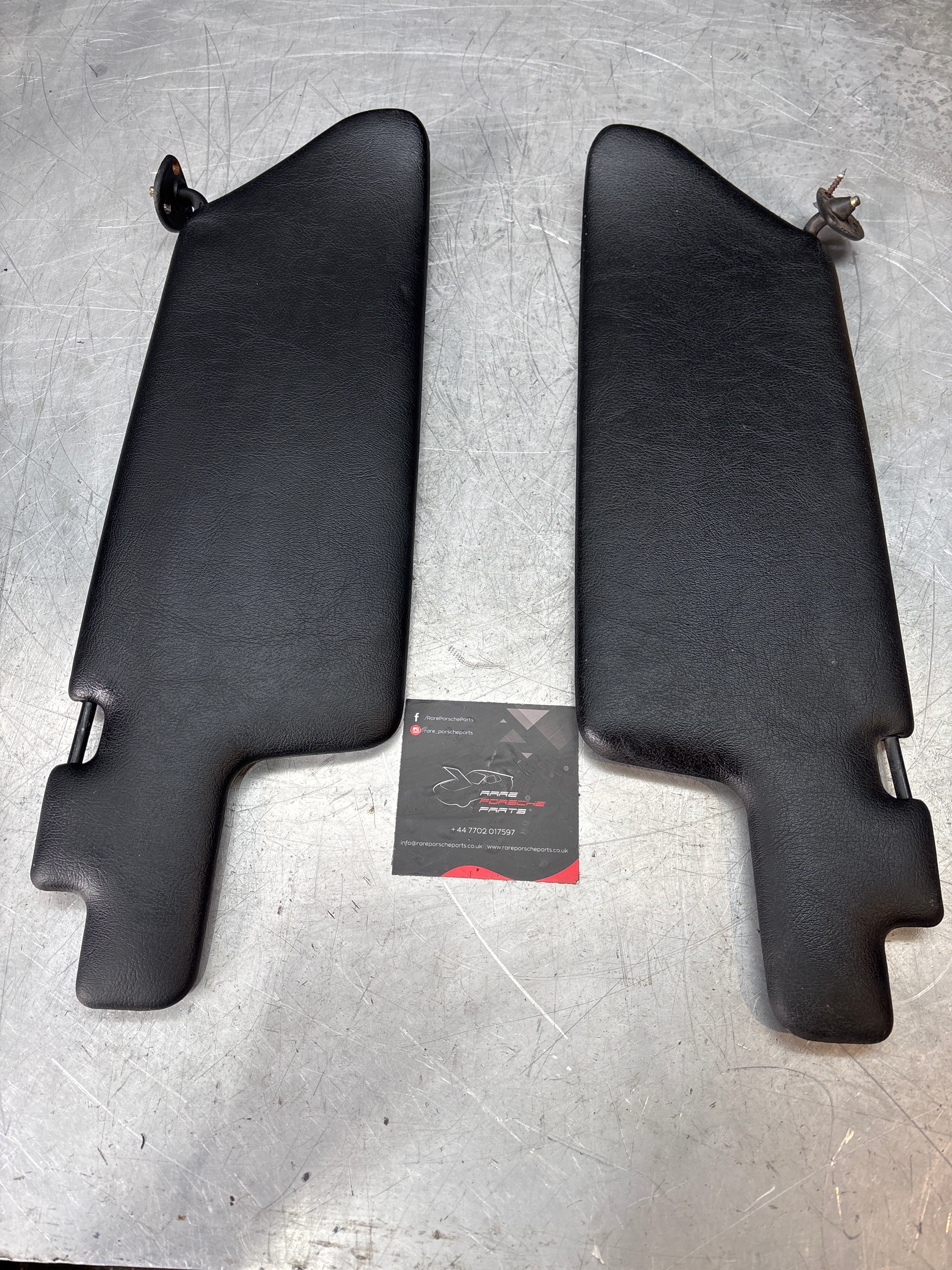Porsche 924S/944 sun visors in black, used for late cars 94473103101 94473103201 - Image 4