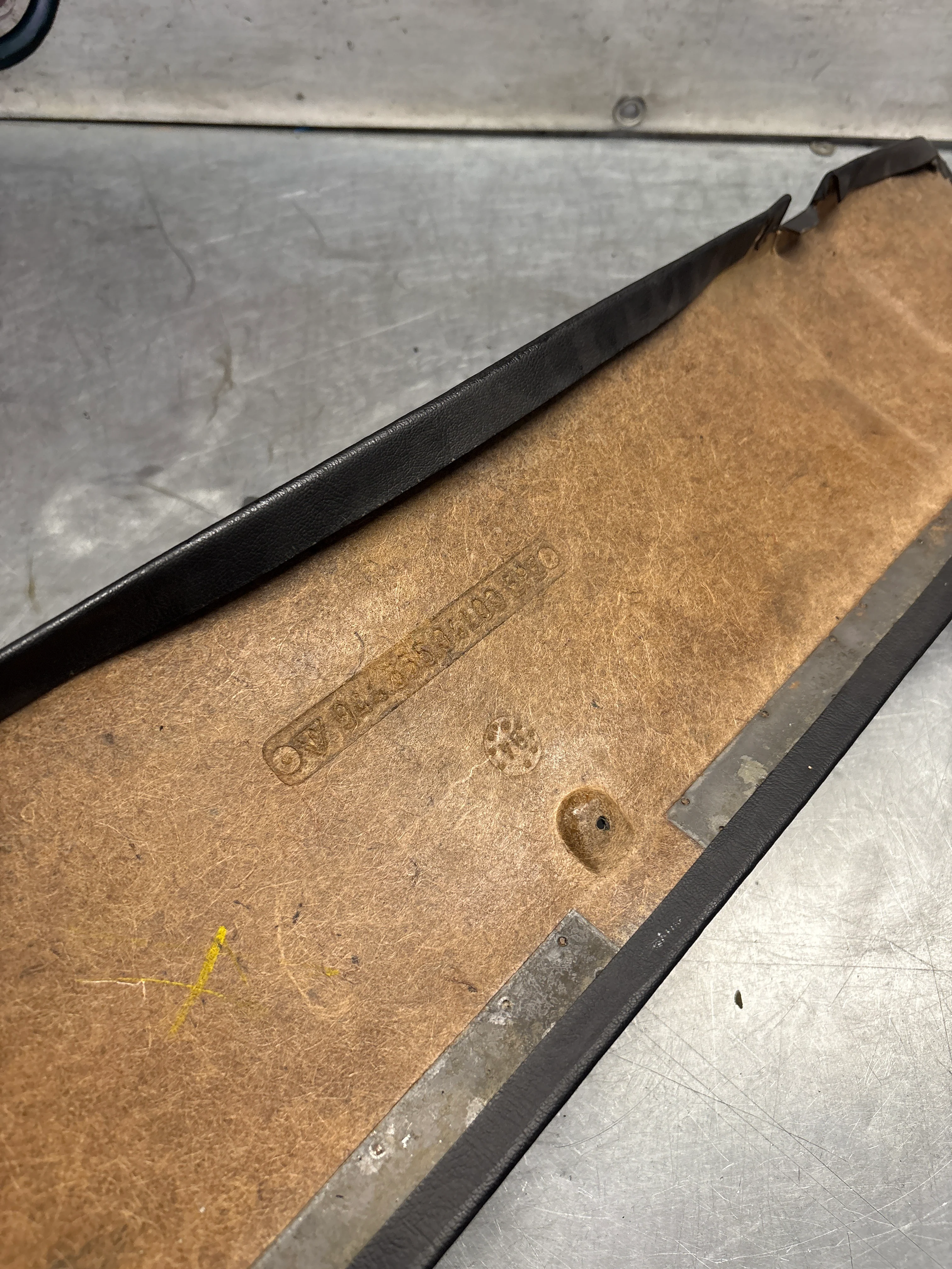 Porsche 924 944 sunroof mechanism trim panel Black 1984 onwards 94455594100 - Image 9