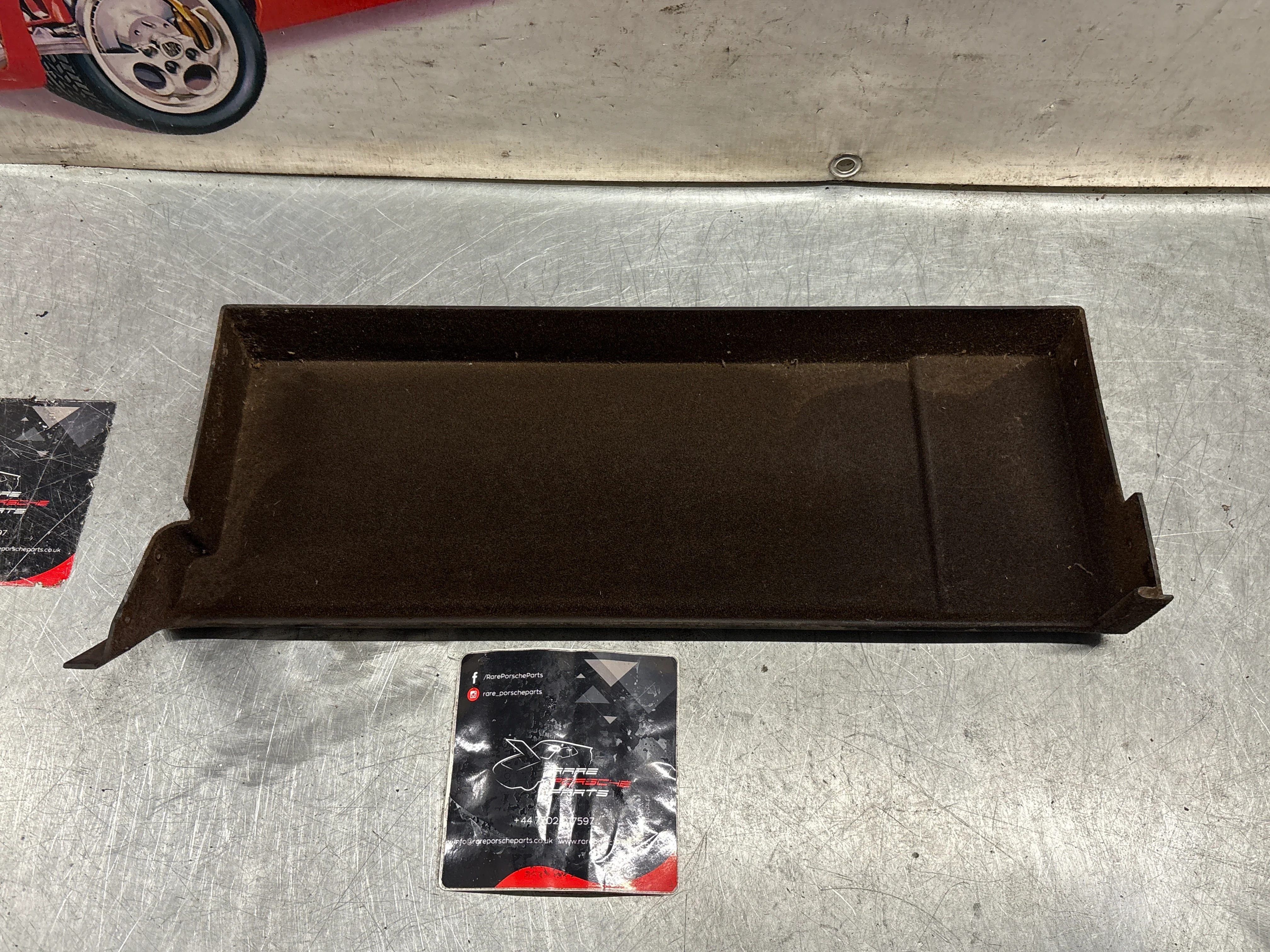 Porsche 924 944 under glove box shelf, brown 477857836 LHD only, used - Image 2
