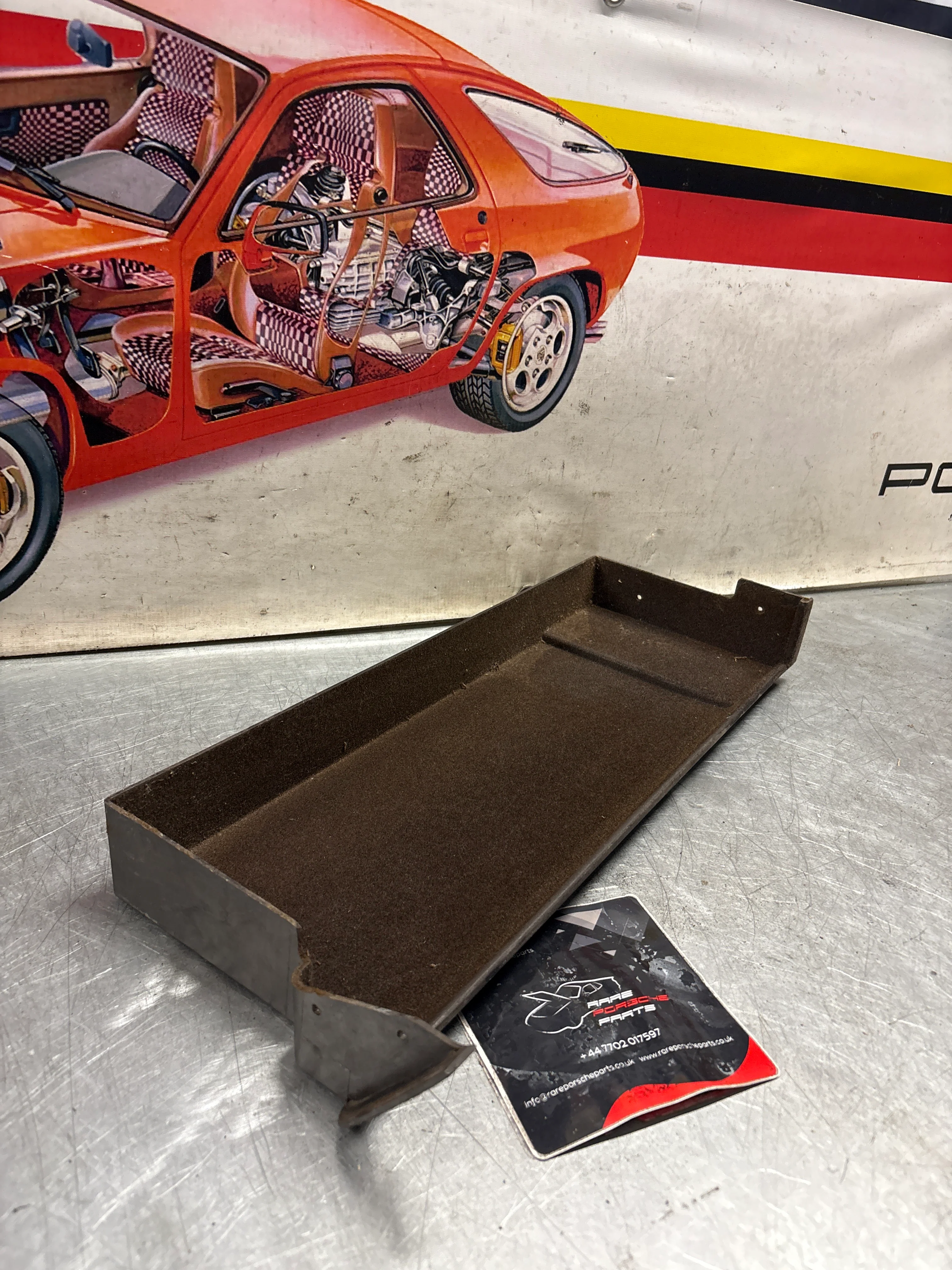 Porsche 924 944 under glove box shelf, brown 477857836 LHD only, used - Image 3