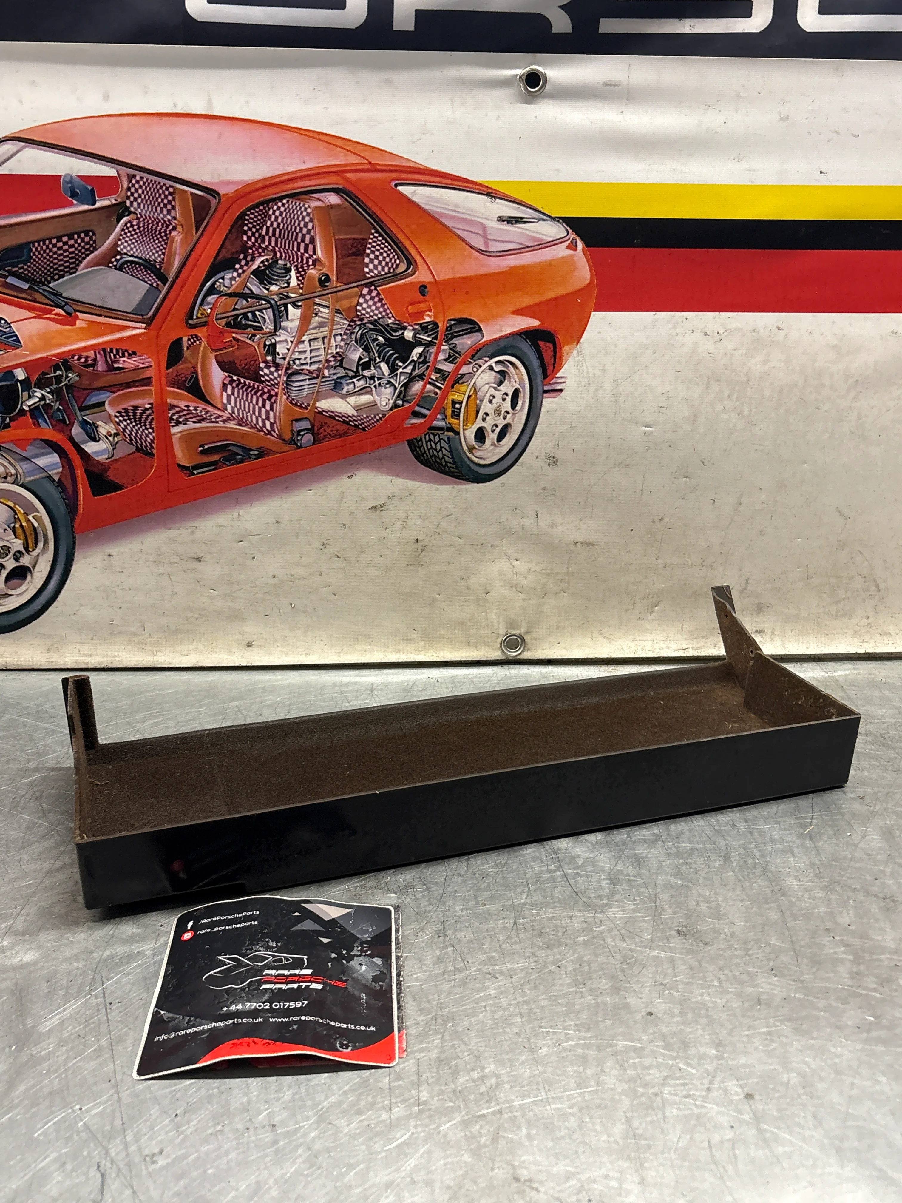 Porsche 924 944 under glove box shelf, brown 477857836 LHD only, used - Image 5