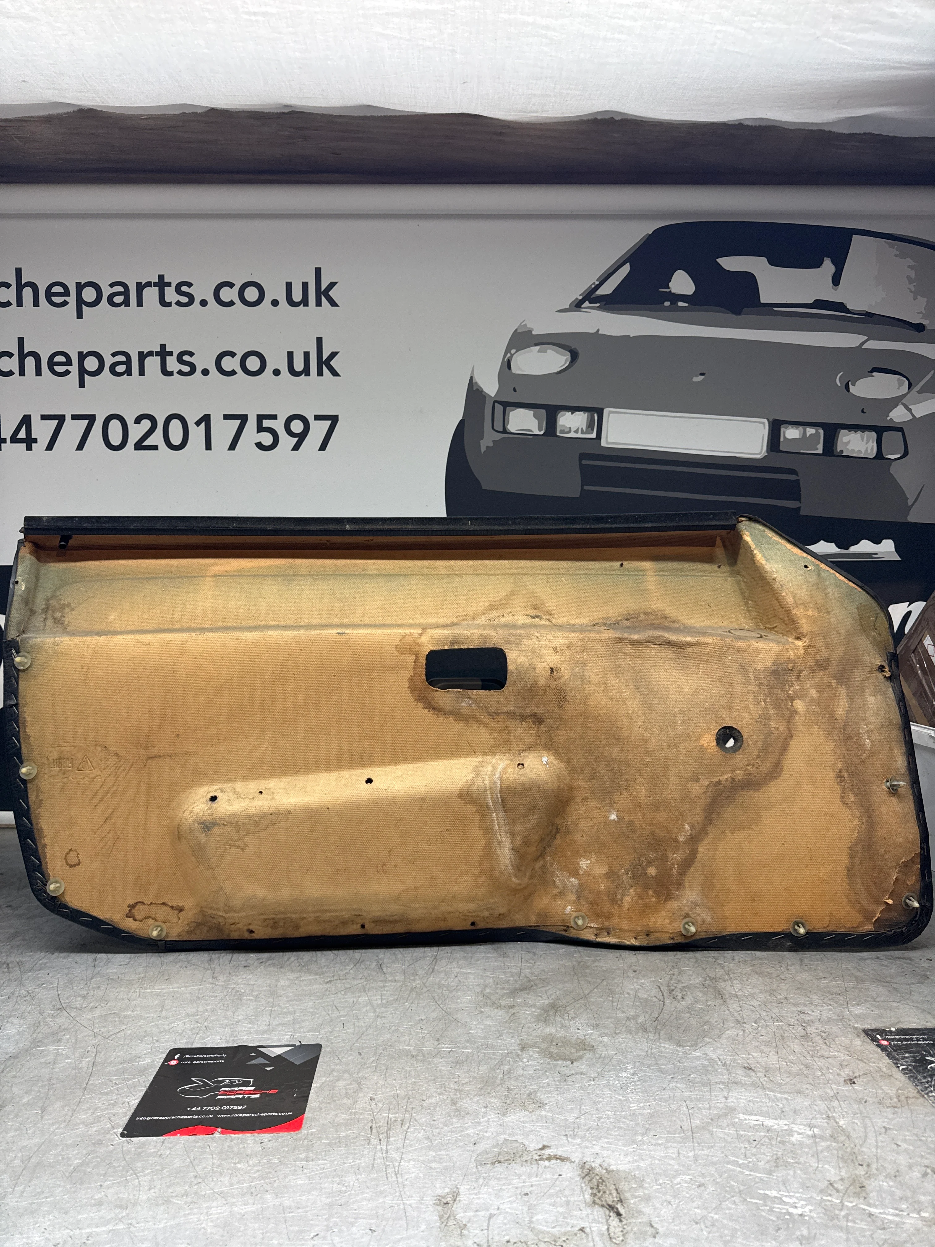 Porsche 924 Black LHD Right Door Card. Manual window (non electric) 477867011 - Image 6