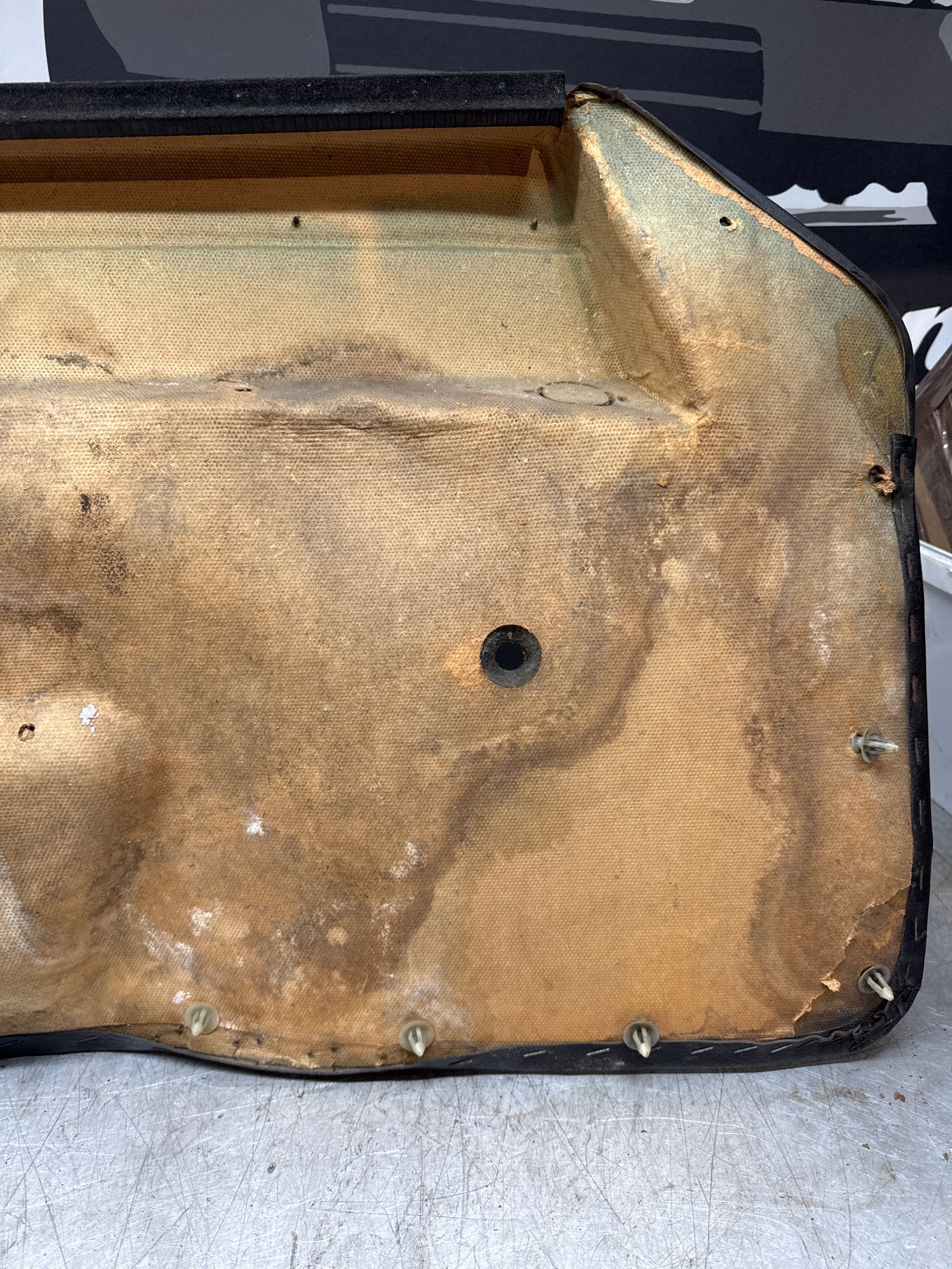 Porsche 924 Black LHD Right Door Card. Manual window (non electric) 477867011 - Image 7