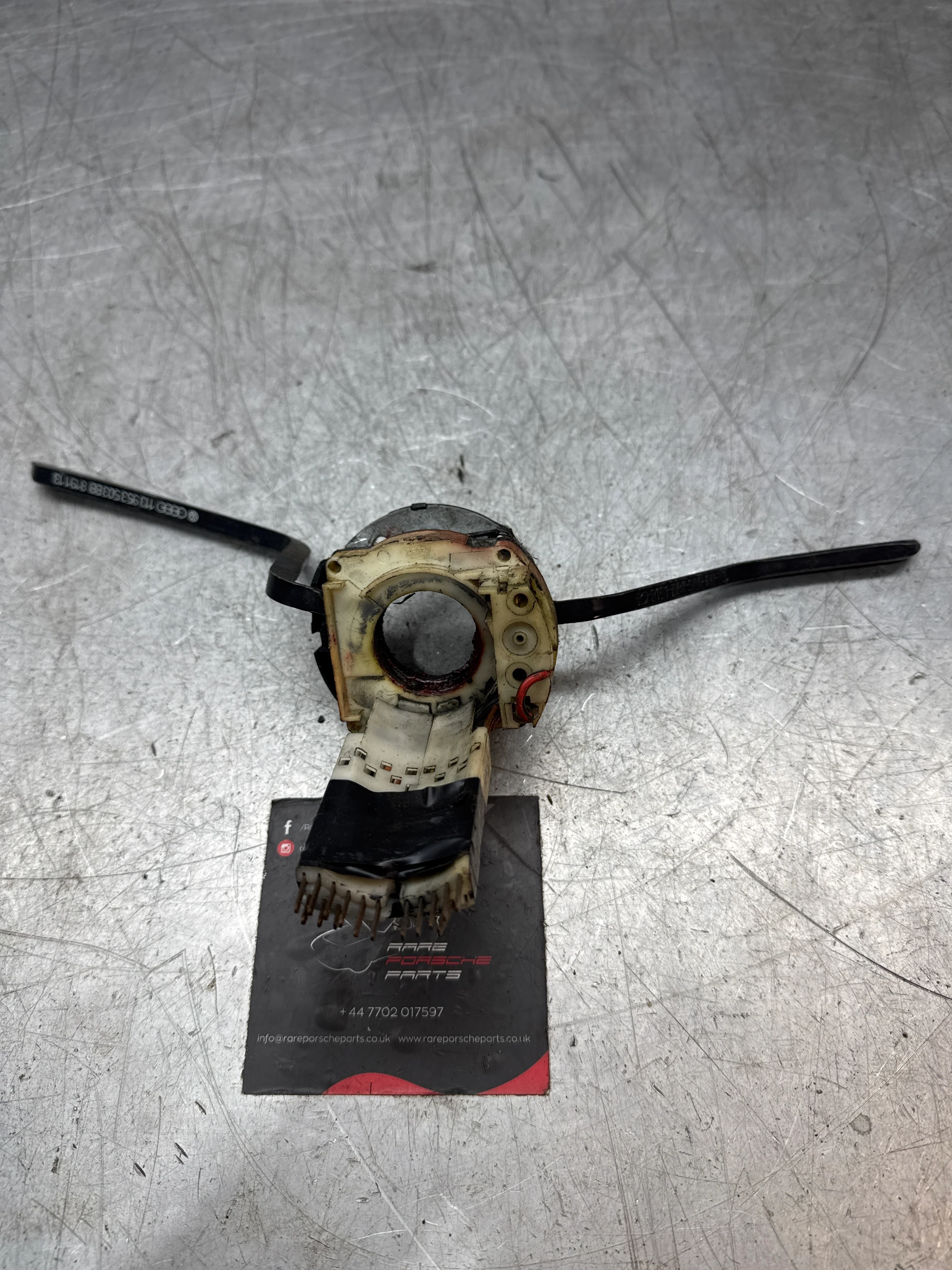 Porsche 924 early Black wiper / indicator stalk. 113953503BB spares or repair used - Image 2