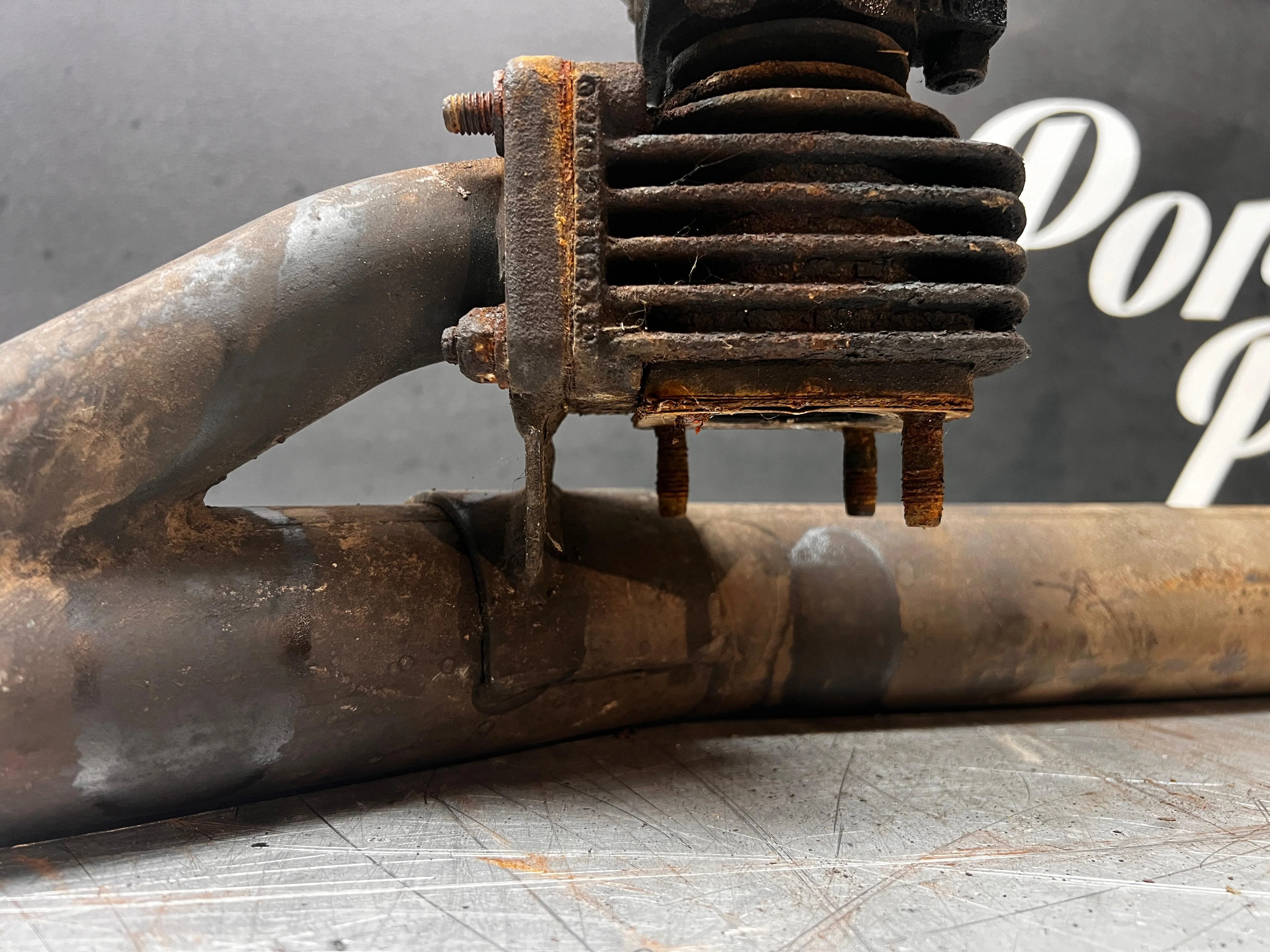 Porsche 924 Turbo exhaust silencer with wastegate 93111190500 93111190100 spares or repair - Image 22