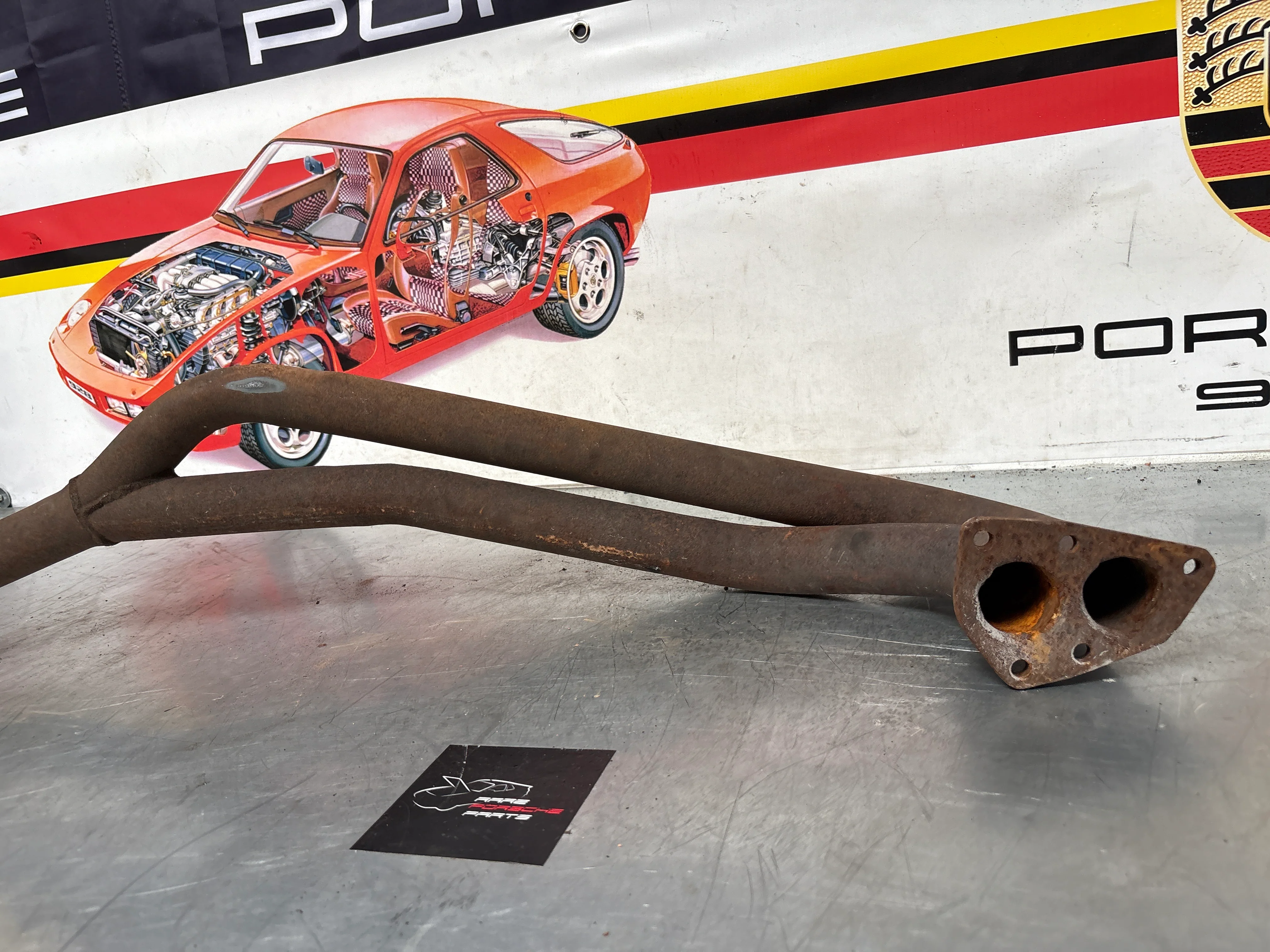 Porsche 924 exhaust pipe, used LHD only! 477253101H - Image 5
