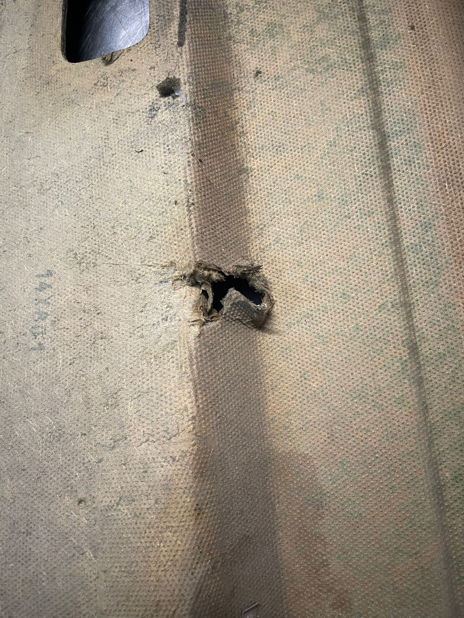 Porsche 924 manual scripted black door card, right, off side 477867012 spares or repair, please study the photos - Image 11