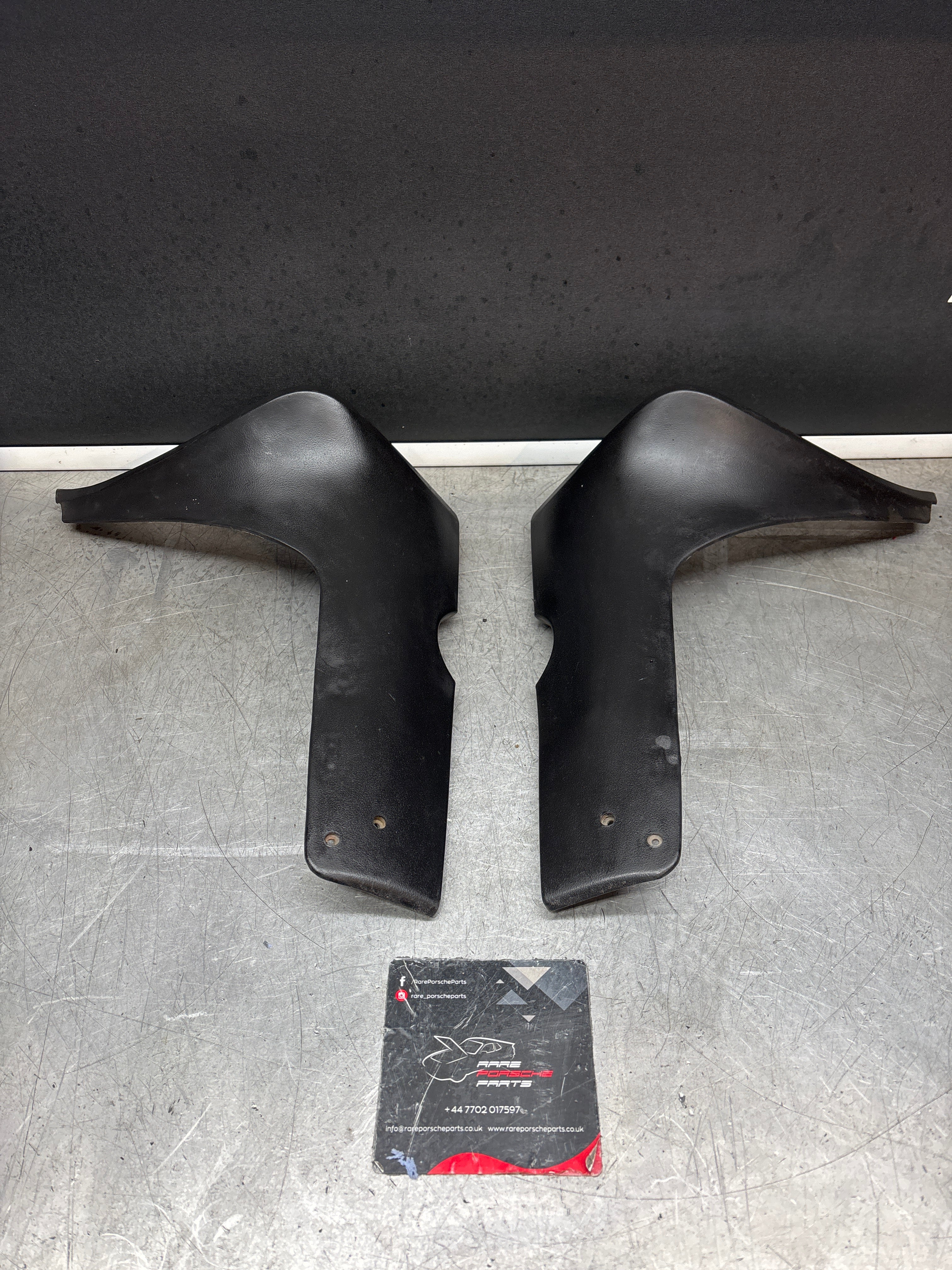 Porsche 924 pair of used rear spats, wheel arch trims, mud guards, 477853383 / 477853384 used