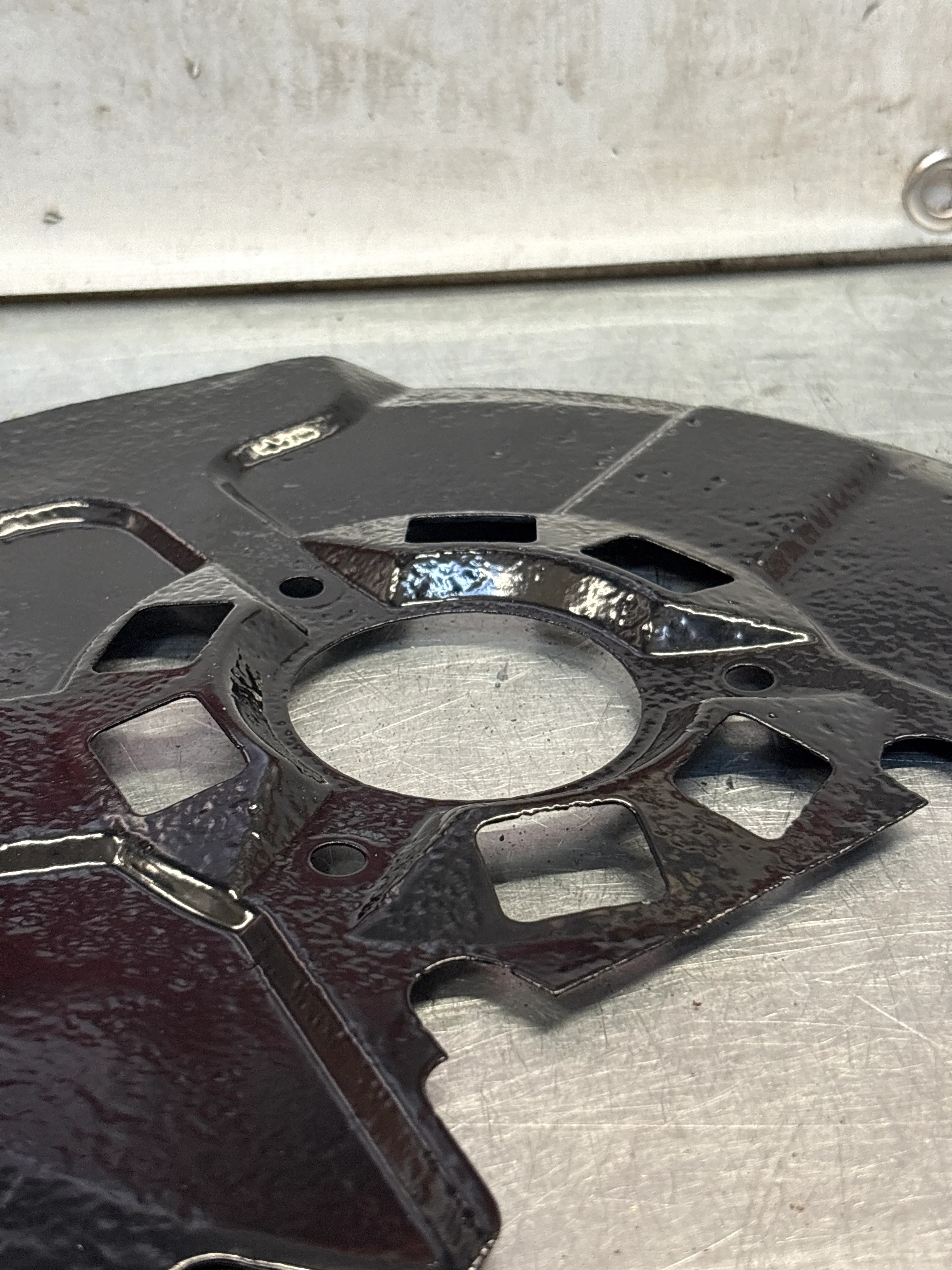 Porsche 924 Turbo brake cover plate, used - Image 5