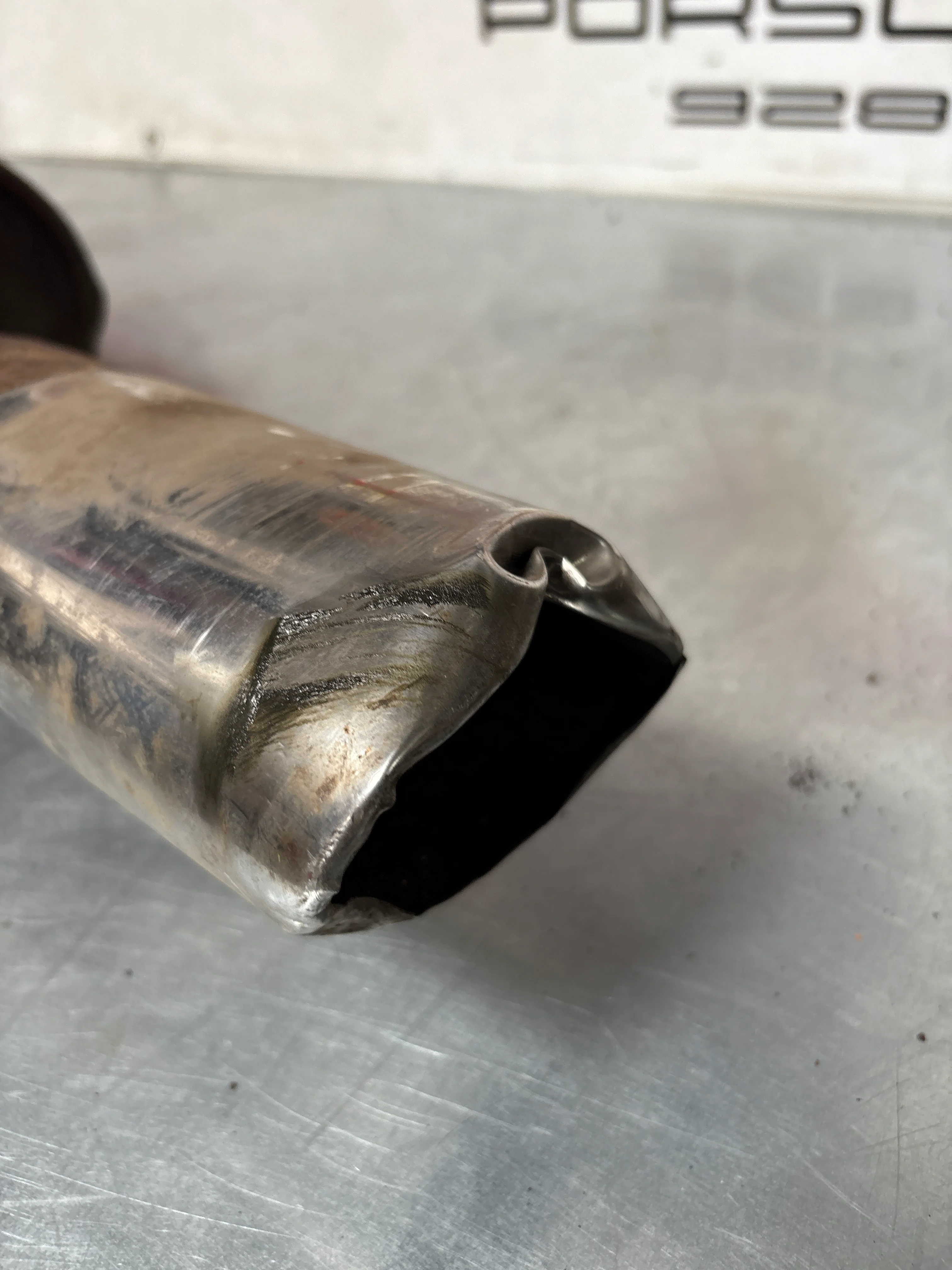 Porsche 924 Turbo Bischoff exhaust system rear muffler, used 93111105006 - Image 12