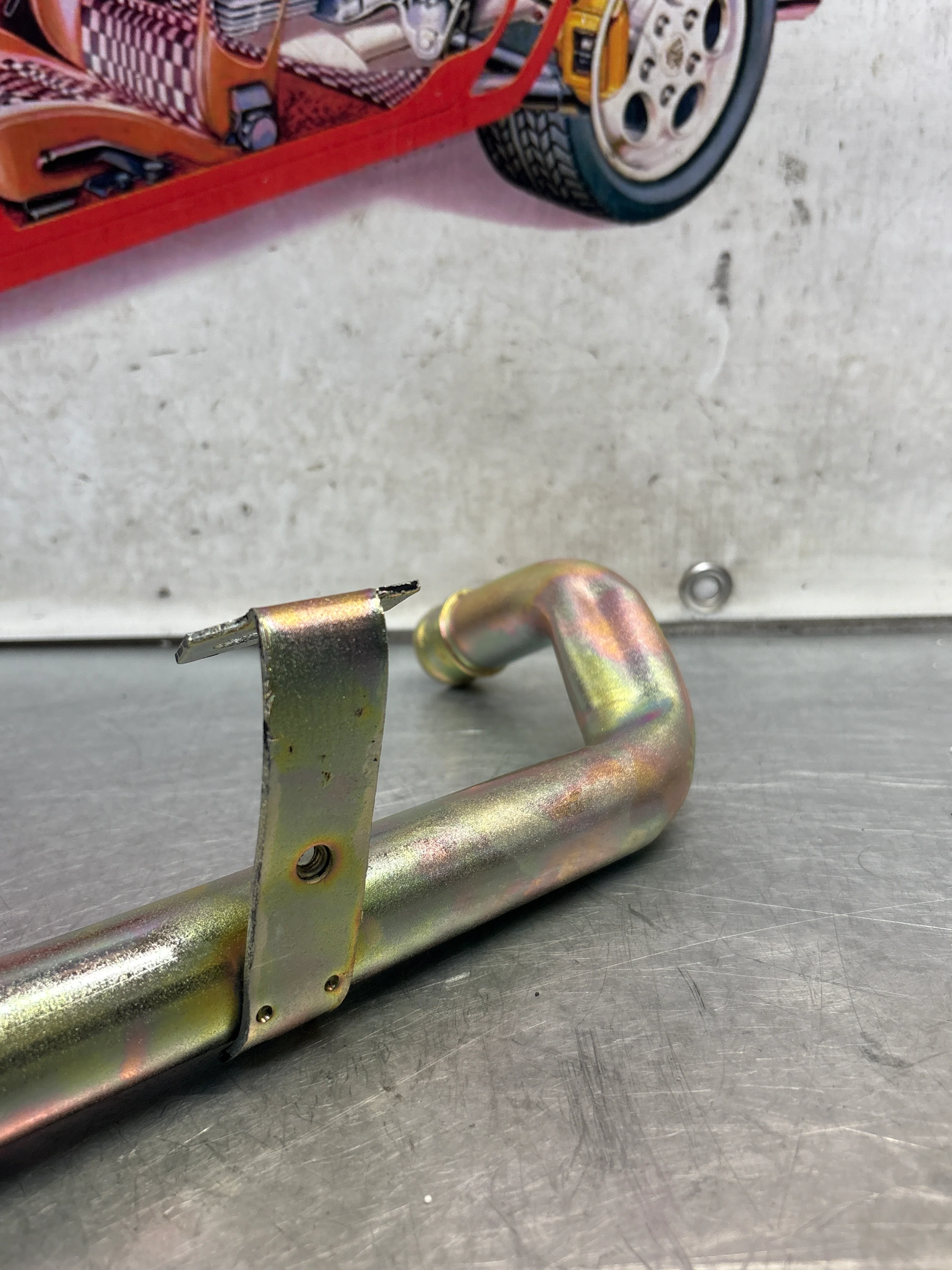 Porsche 924 turbo coolant Water tube pipe 93110605104 refurbished - Image 5
