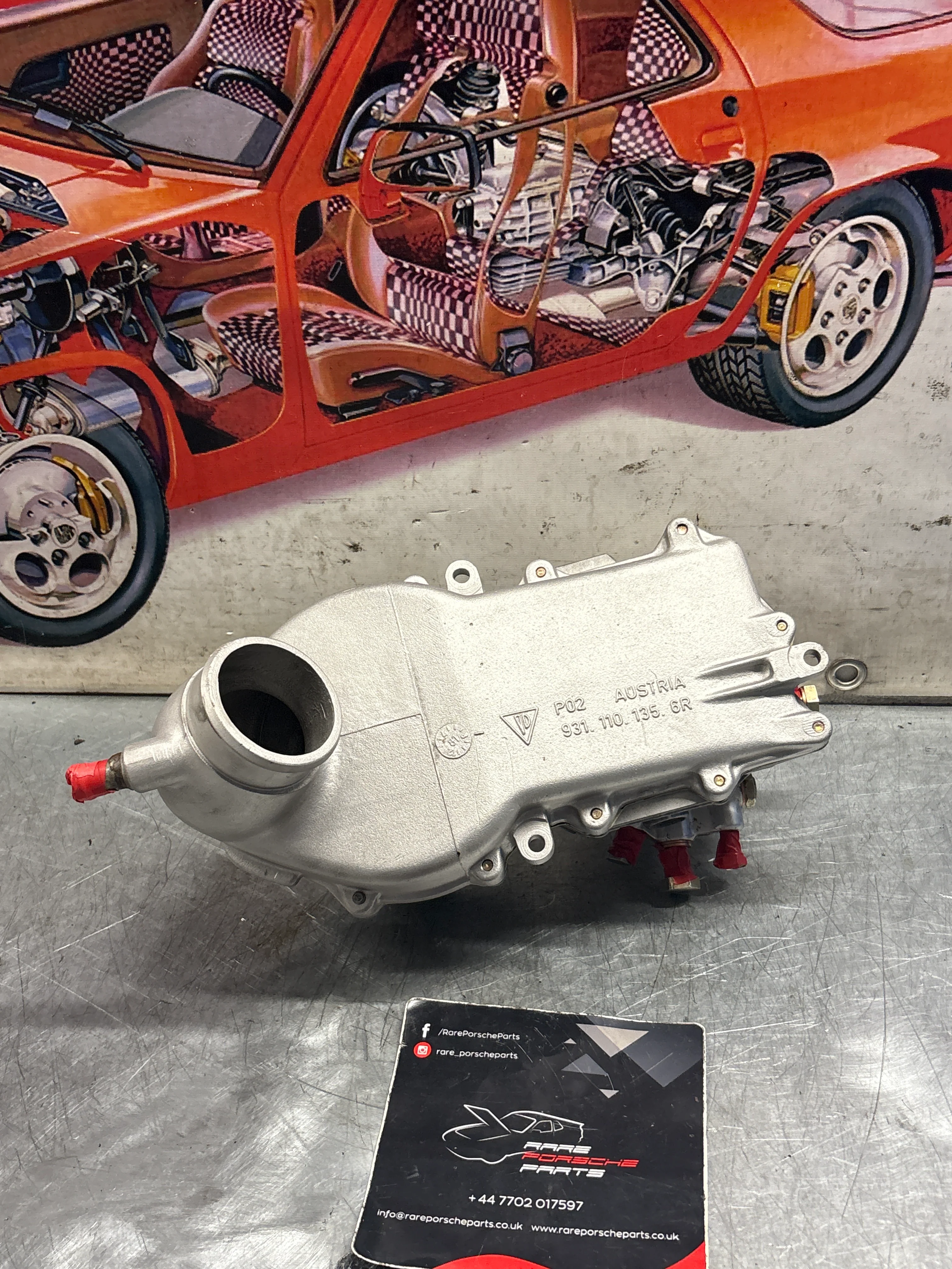 Porsche 924 Turbo fuel metering head with air flow meter, 0438100047 / 0438120091 / 9311101355R, refurbished  - Image 7